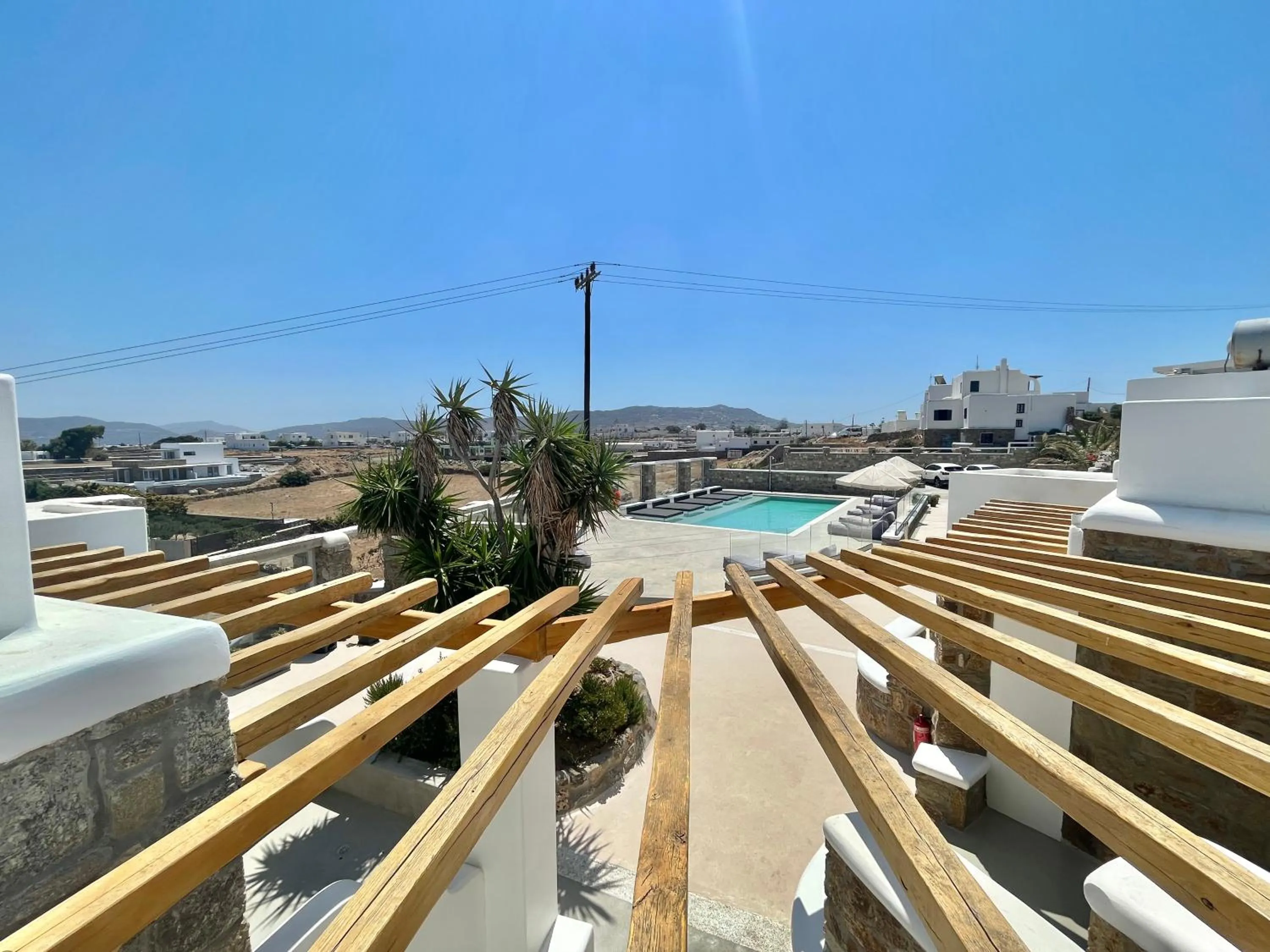 Pool view in Crystal Suites