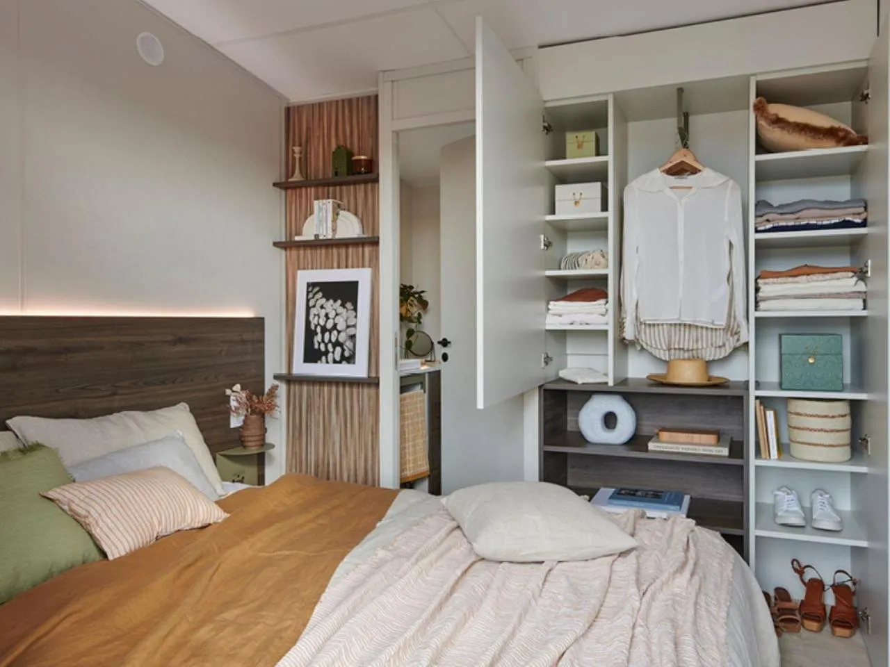 Bedroom, Bed in Mobile Homes by KelAir at Camping Domaine des Ormes