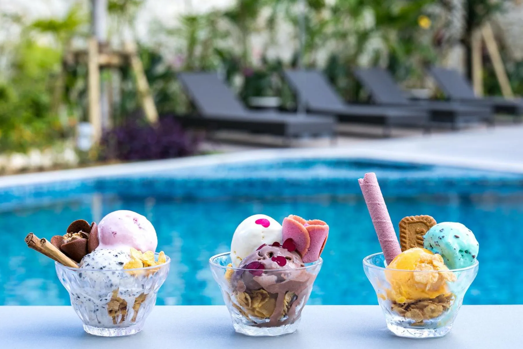 Pool view in Okinawa Hinode Resort and Hot Spring Hotel