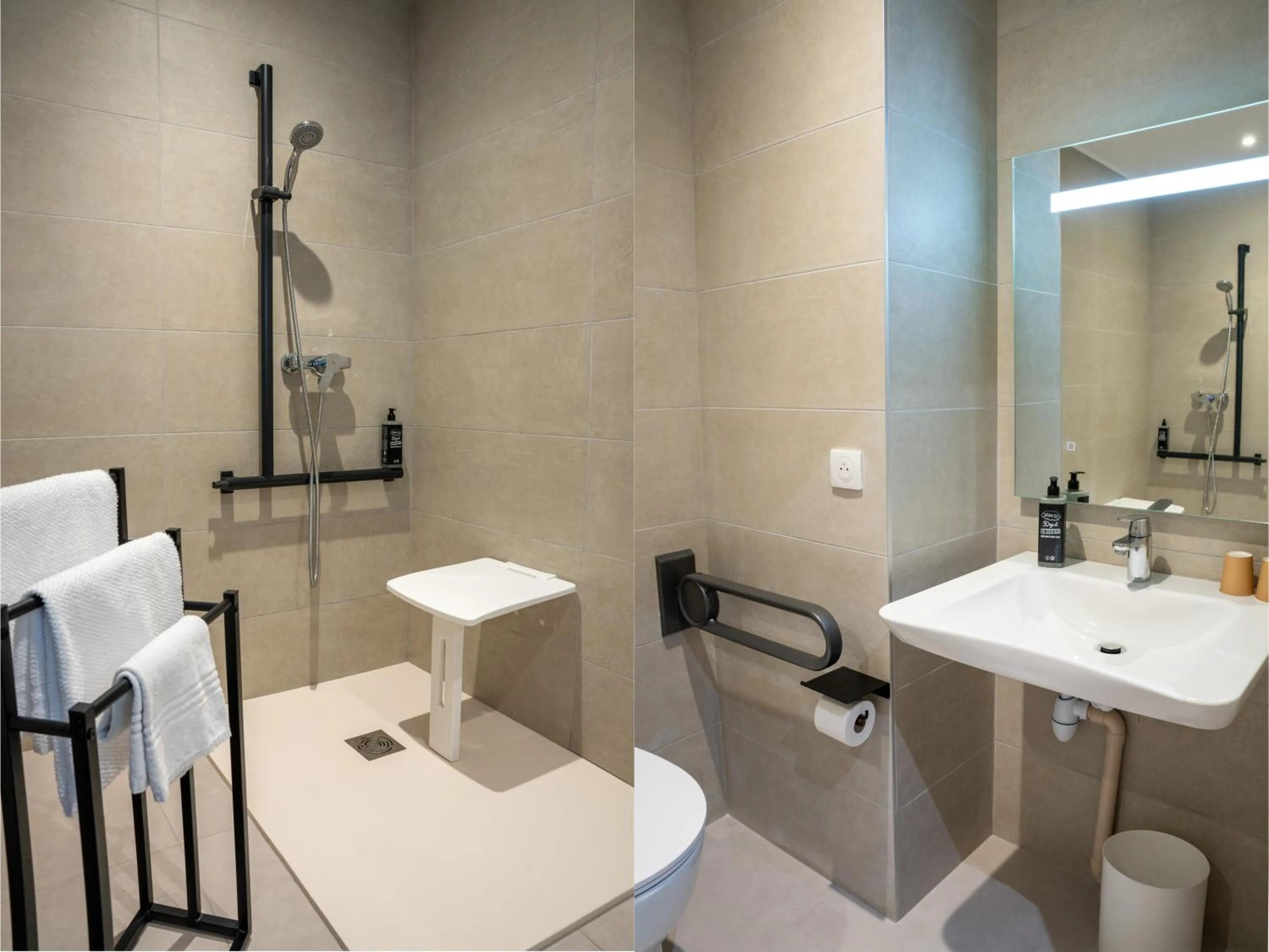 Bathroom in ibis budget Compiègne Centre-Ville