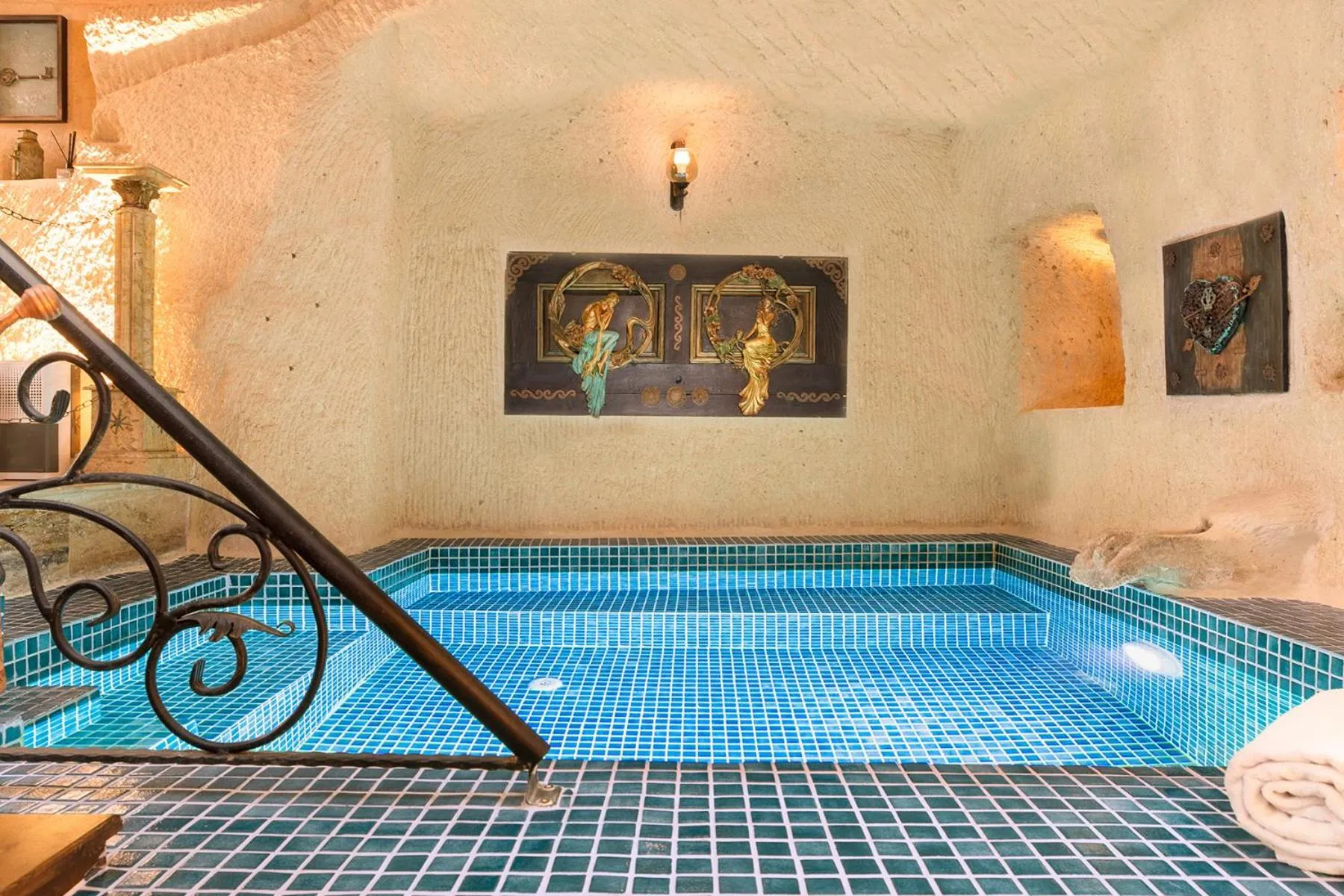 Pool view in Elysion Cave Suites