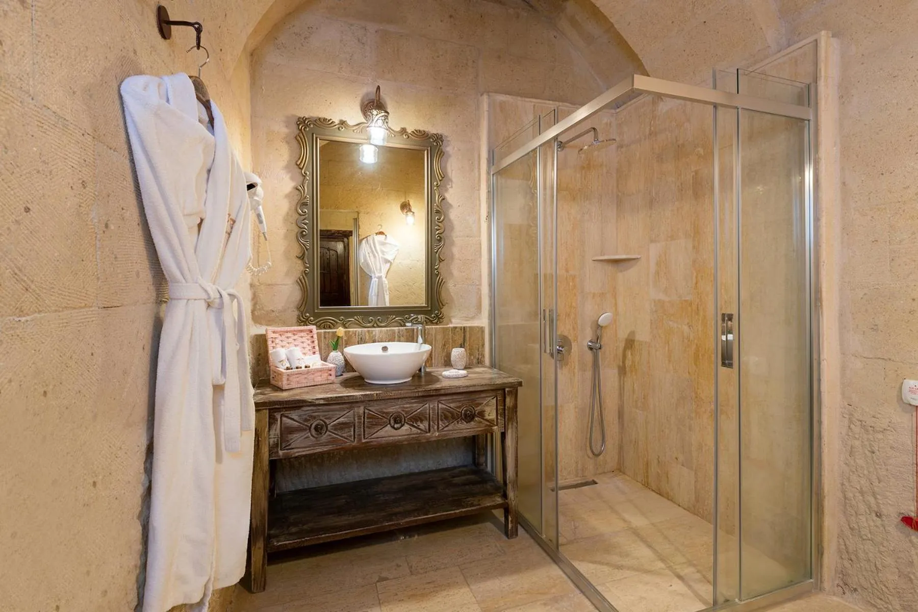 Bathroom in Elysion Cave Suites