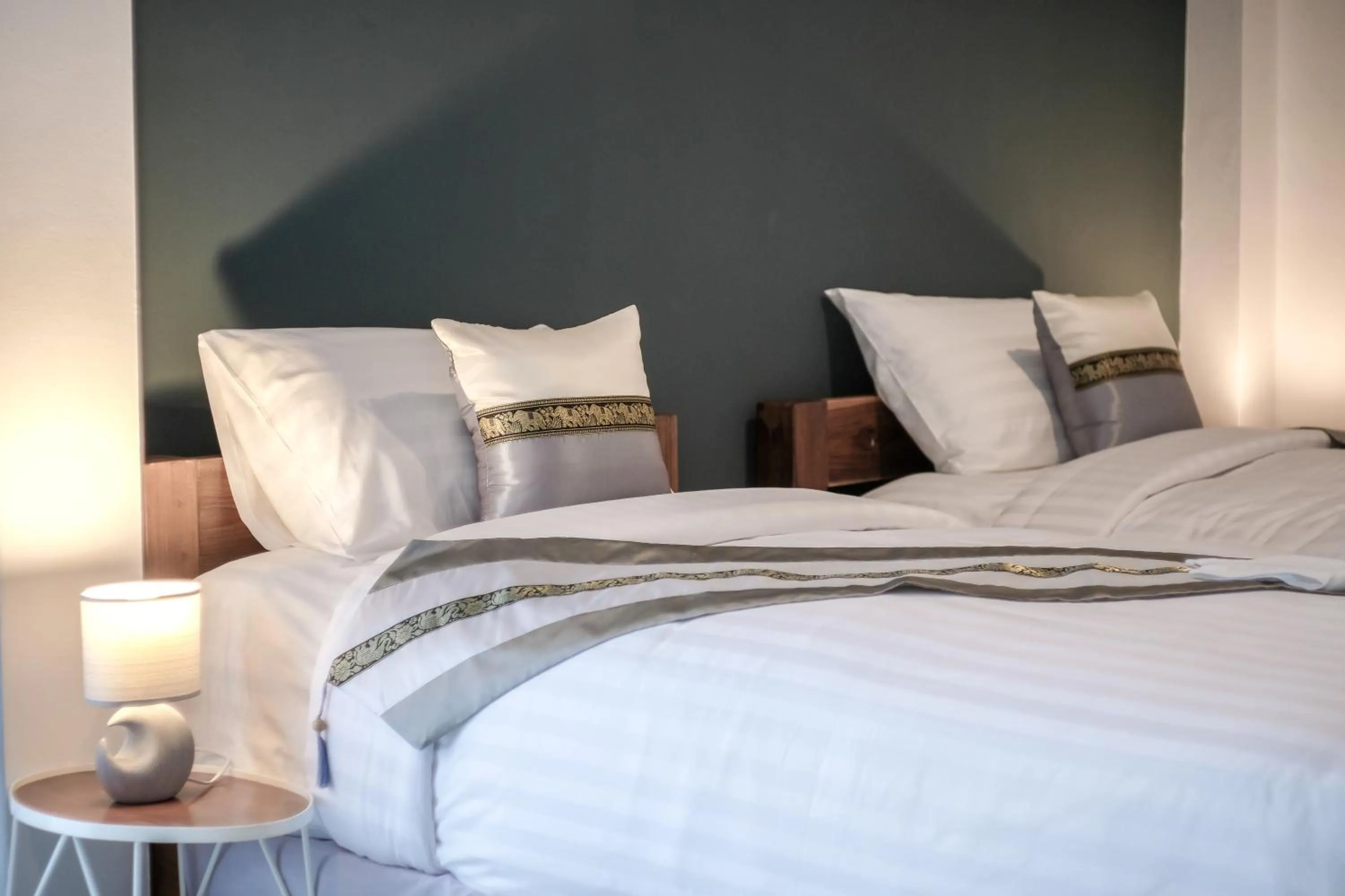 Bed in PaiApartHotel