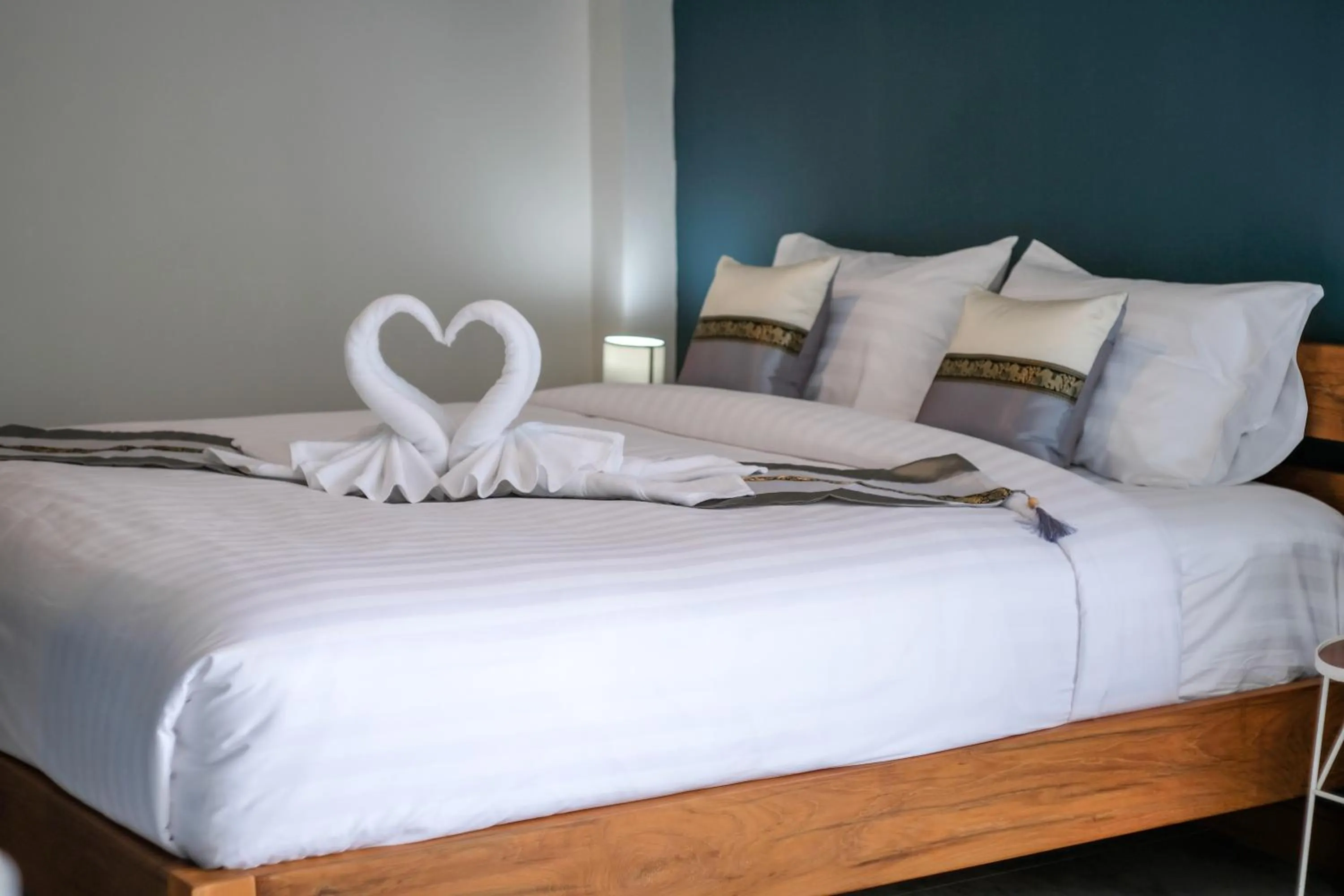 Bed in PaiApartHotel