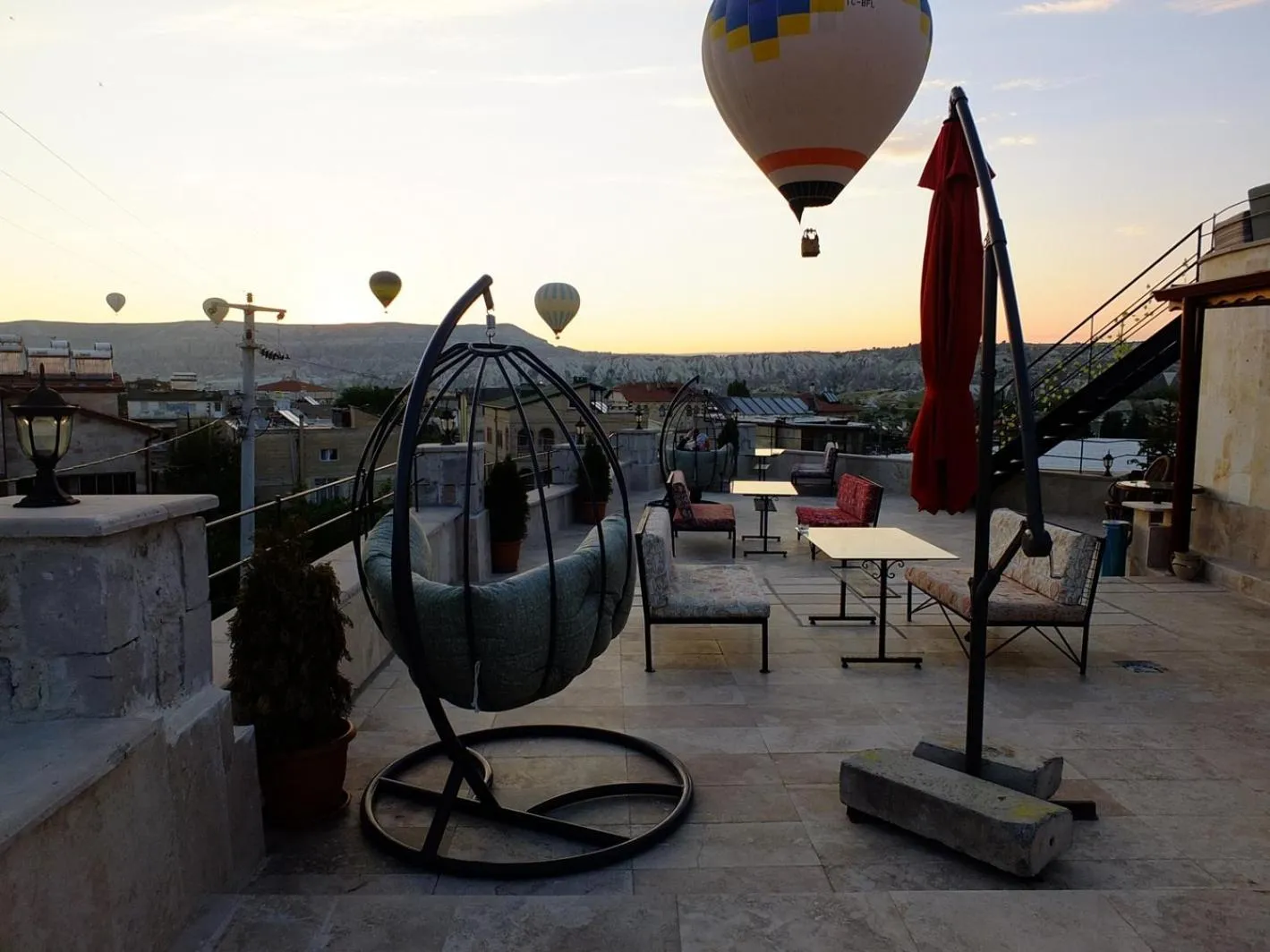 Balcony/Terrace in Balloon Cave Hotel