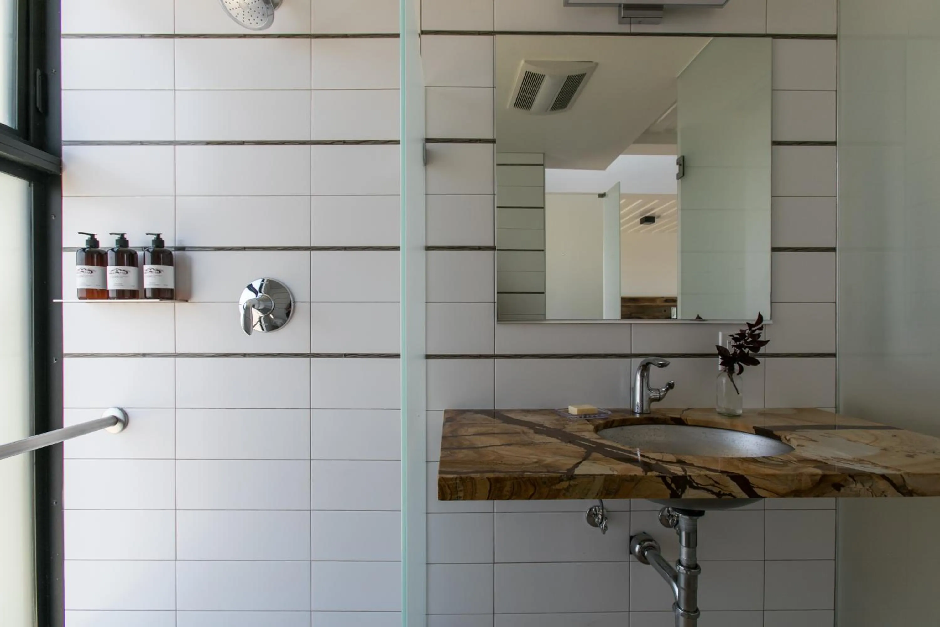 Bathroom in Geneseo Inn