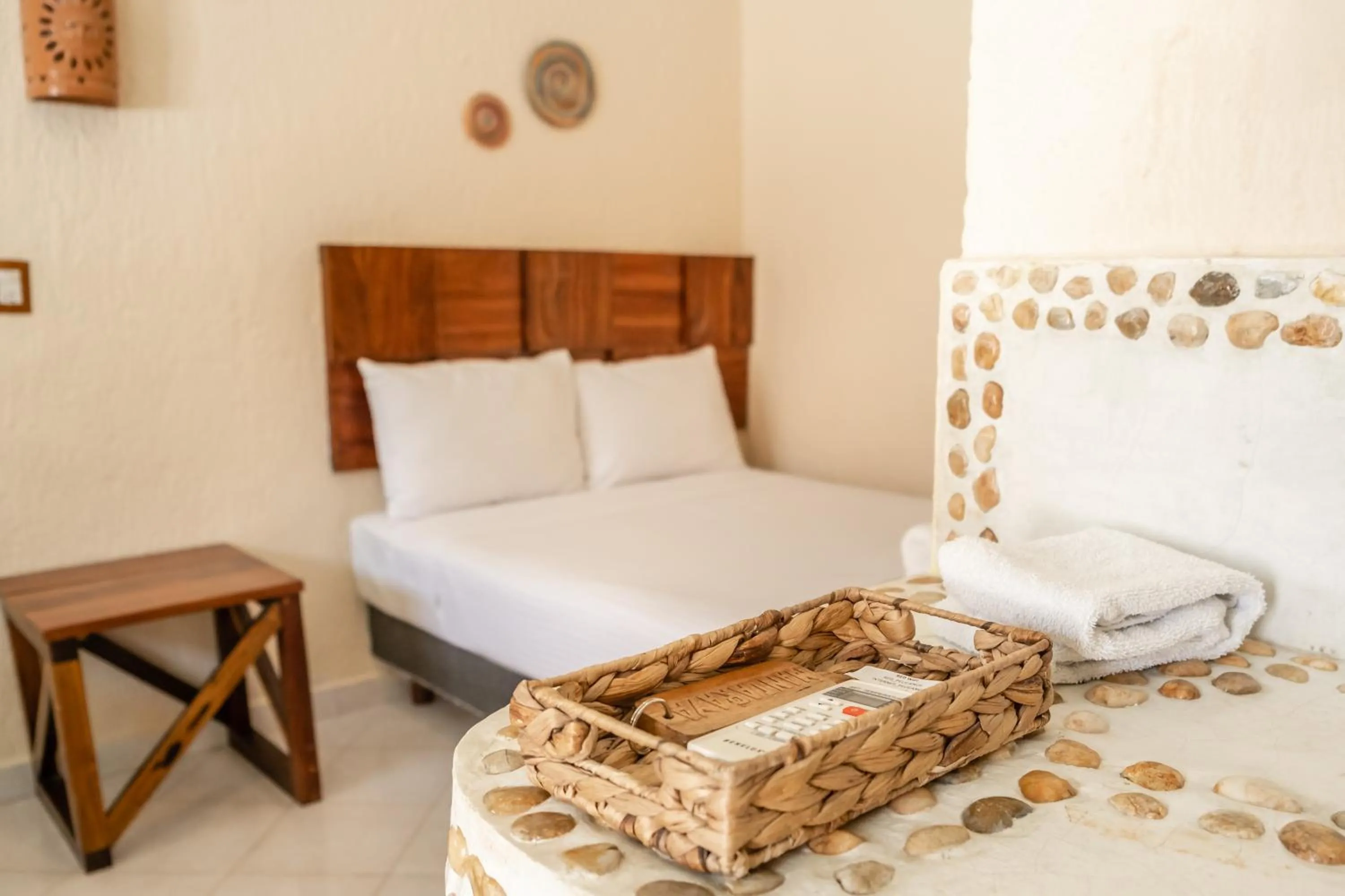 Bed in Hotel Pelicano