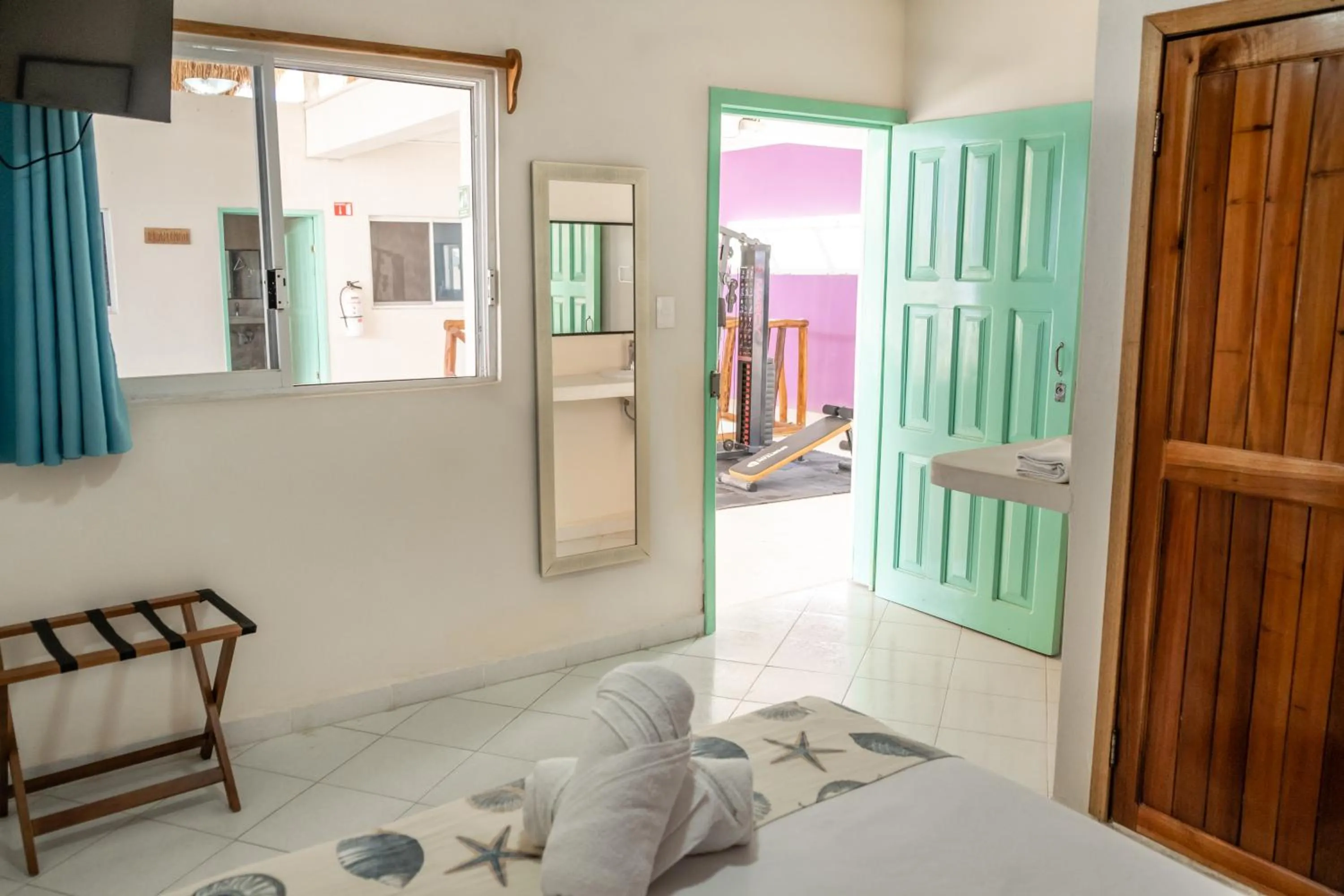 Bed in Hotel Pelicano