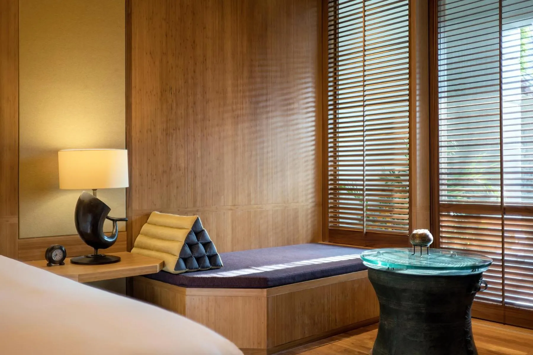 Seating area, Bed in Chiva-Som International Health Resorts