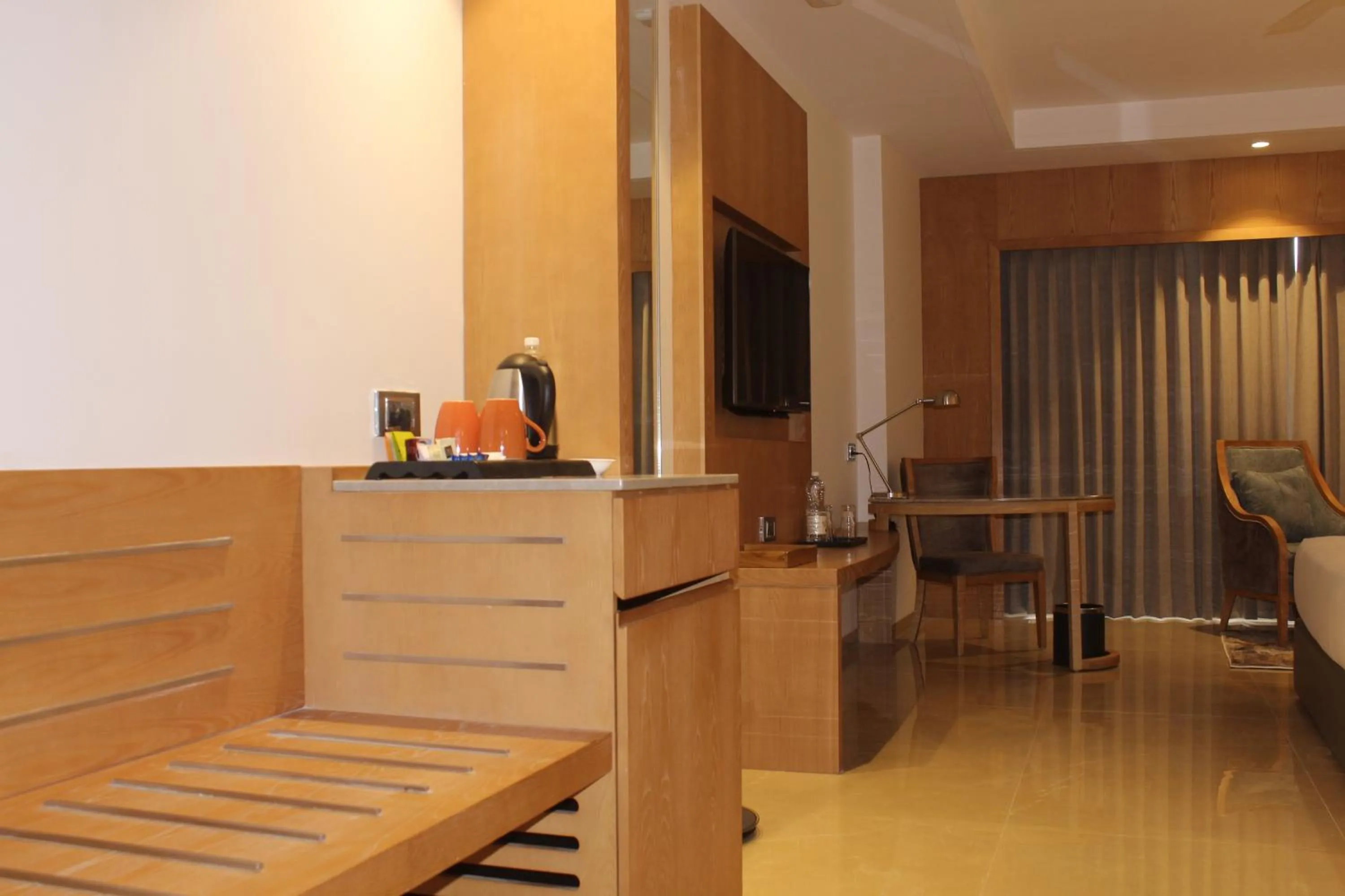 Seating area in Lemon Tree Premier, Dwarka