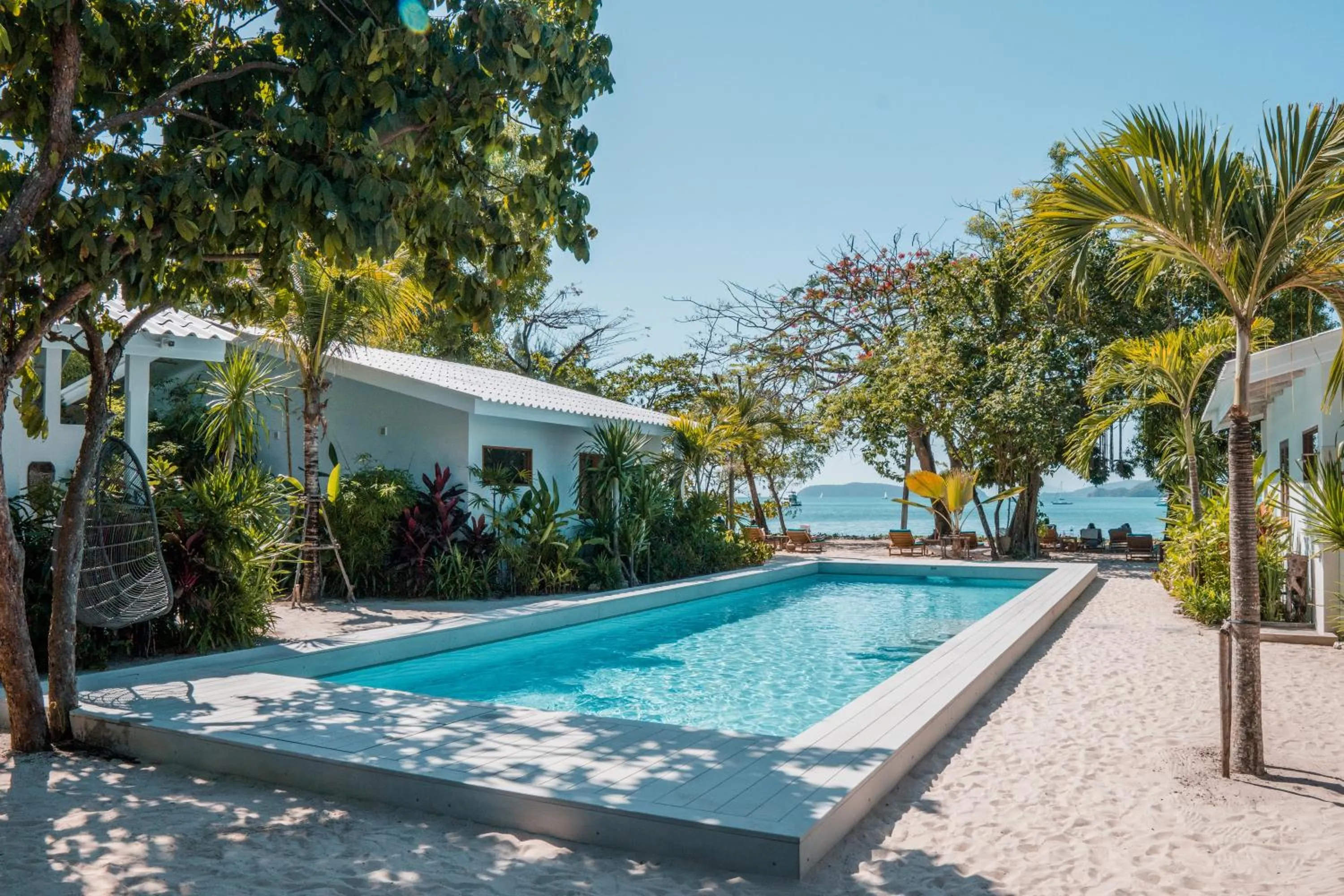 Pool view in The Mooring Resort