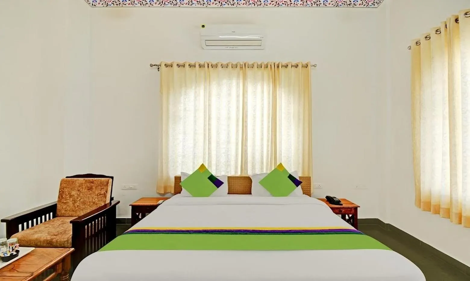 Bed in Khakhri Haveli - A Legacy of Mewar