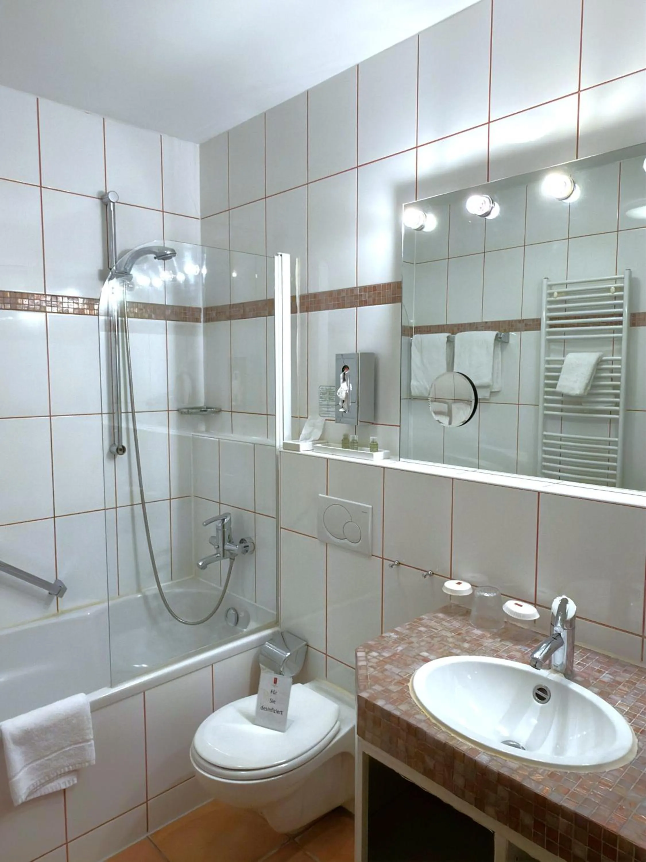 Shower in Hotel Lessing