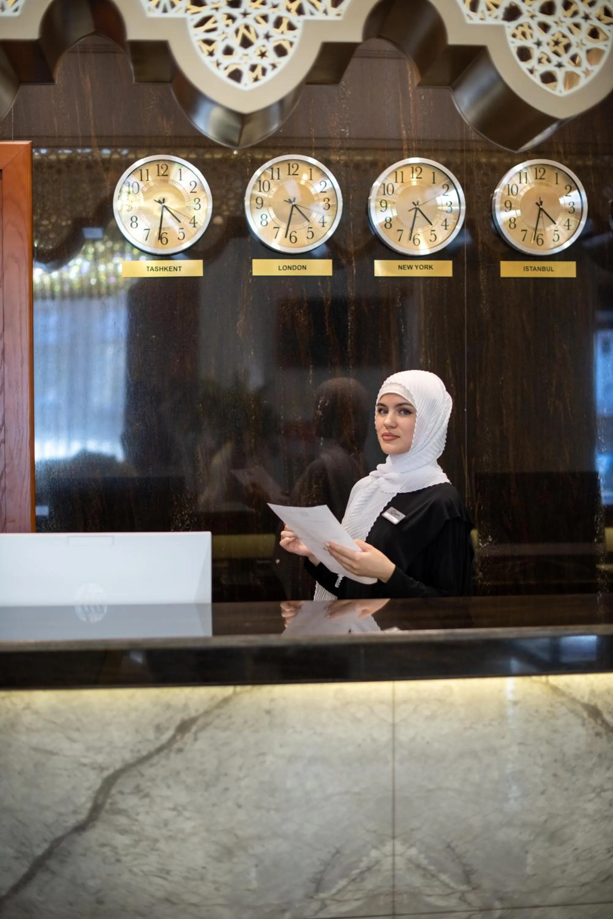 Lobby or reception in Manor Hotel