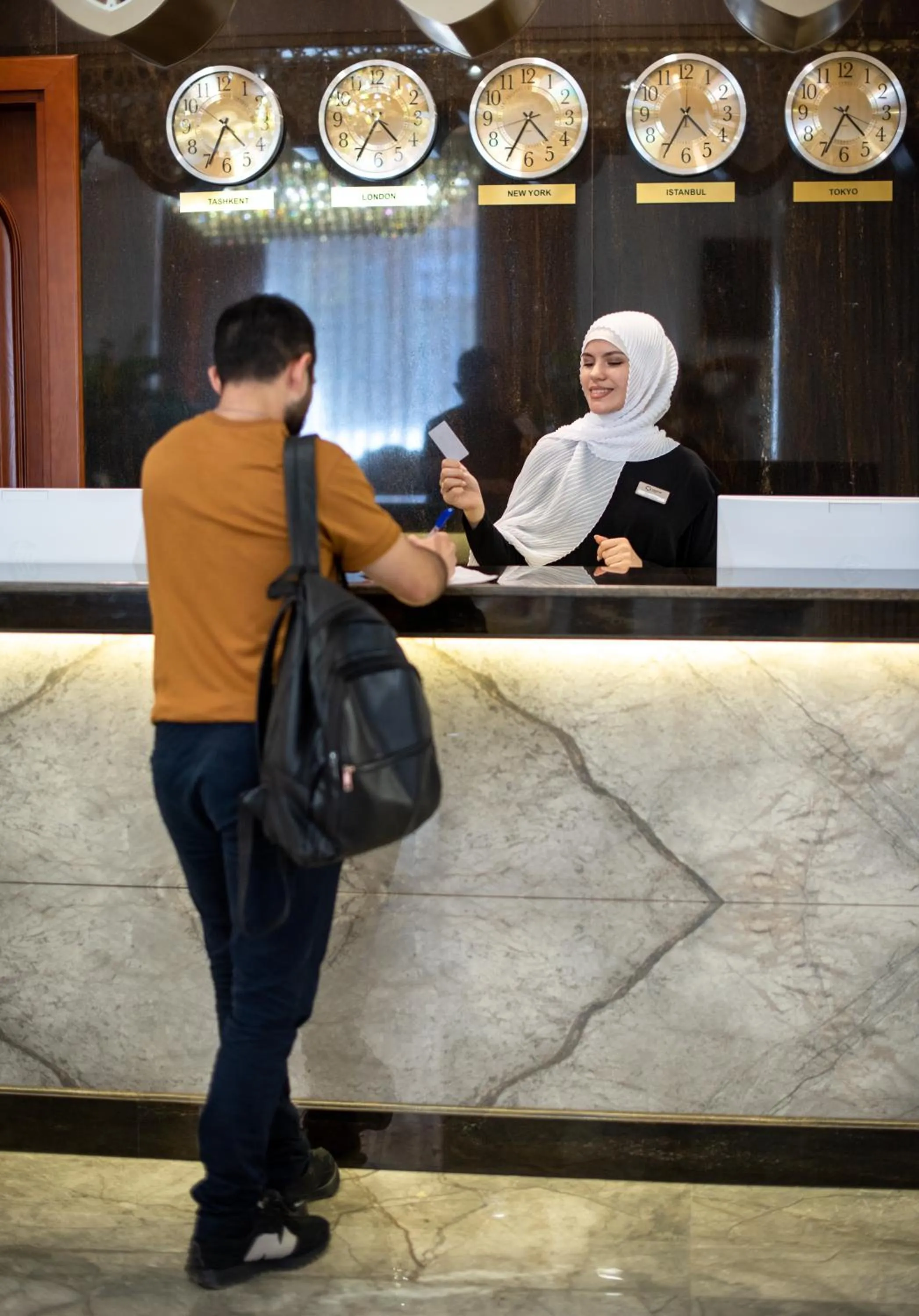 Lobby or reception in Manor Hotel