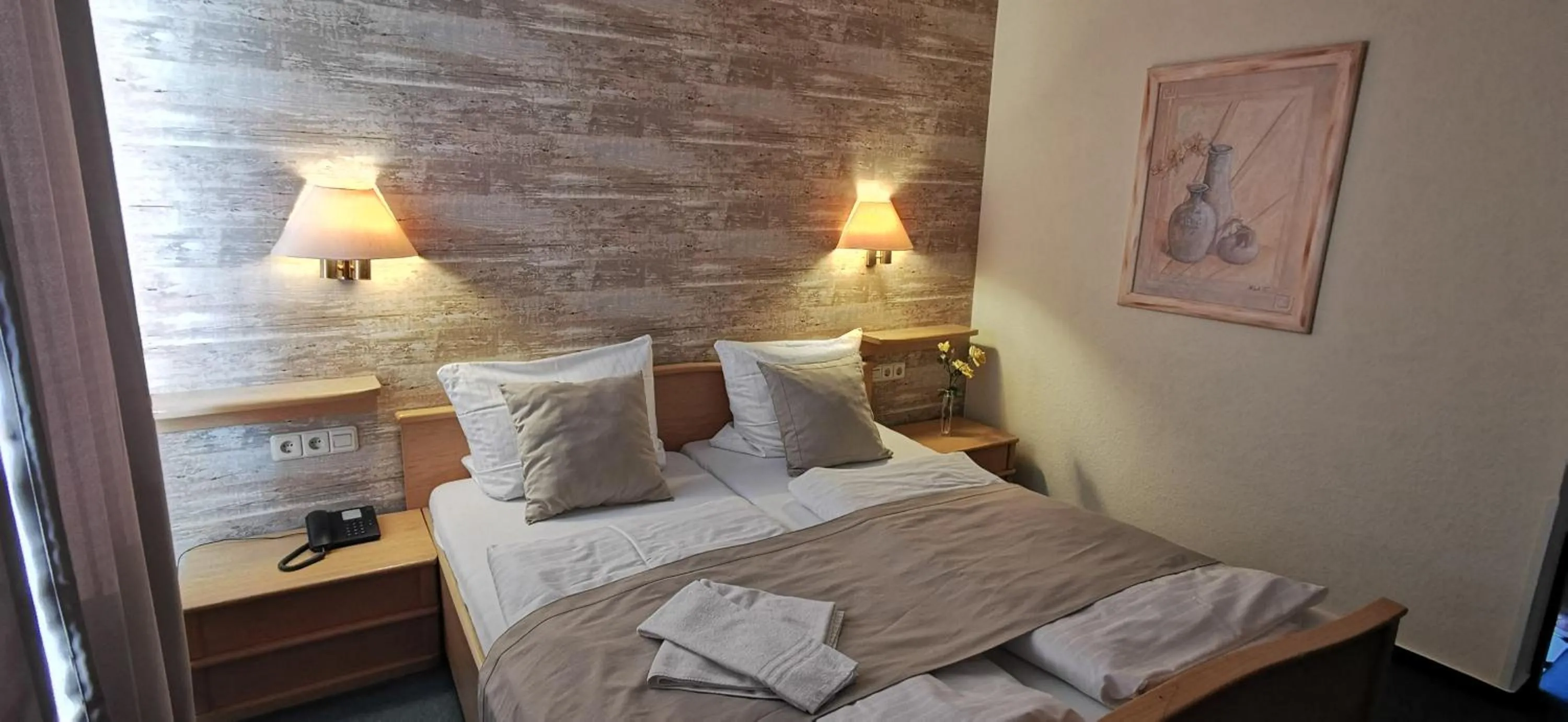 Bed in Hotel-Restaurant Feldkamp