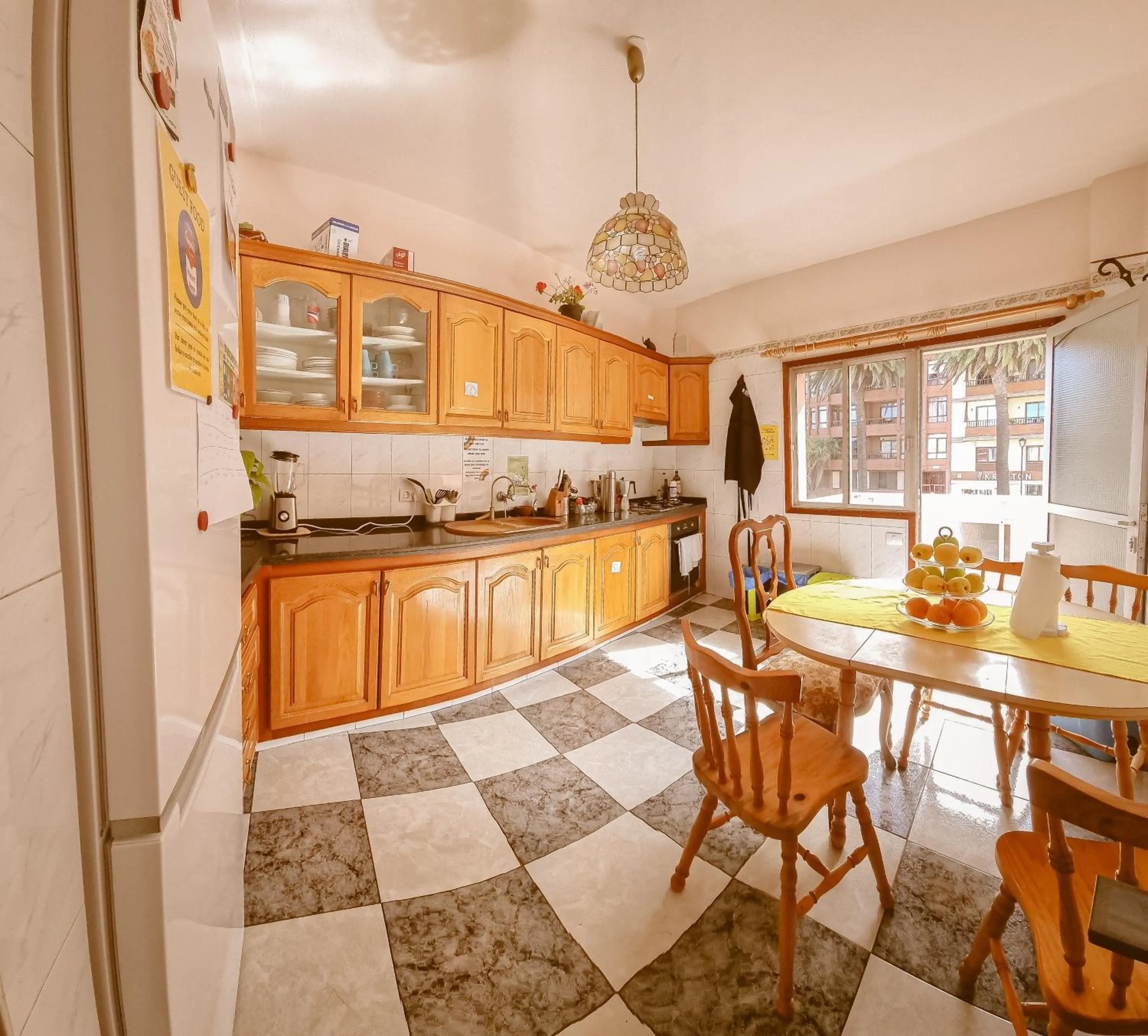 kitchen in Aguere Nest Hostel