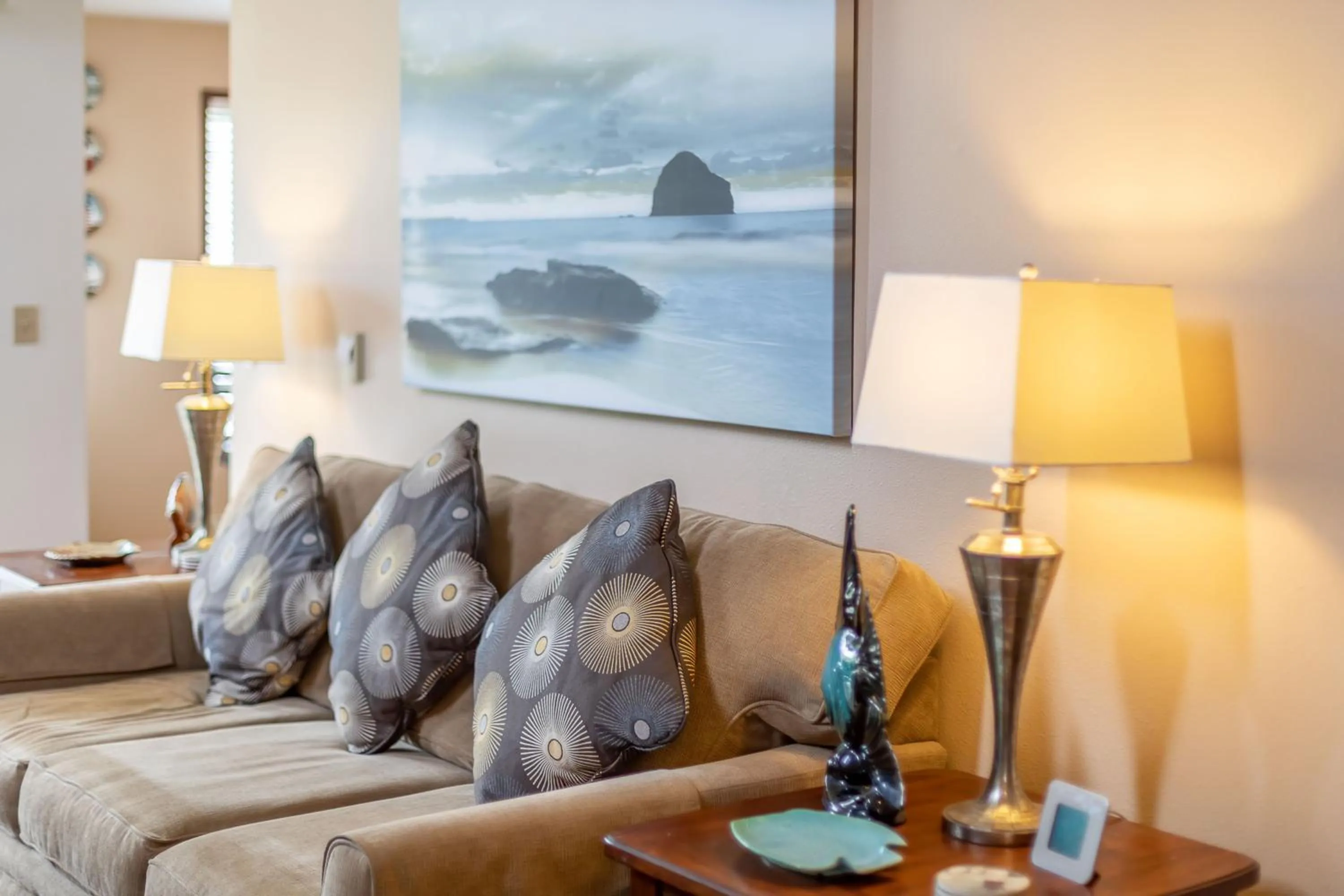 Living room in Gaea House