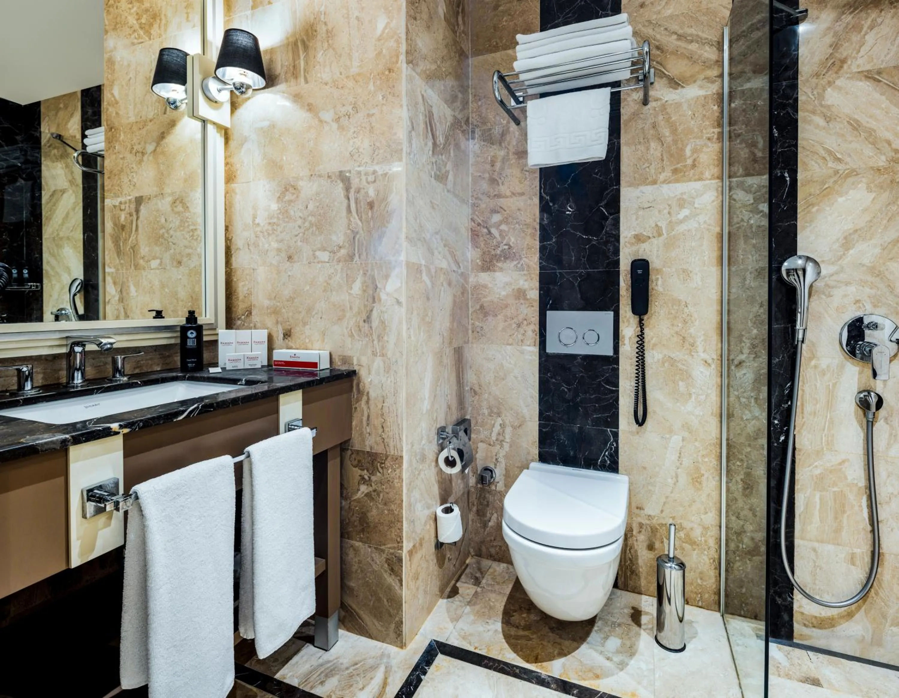 Toilet in Ramada by Wyndham Istanbul Golden Horn