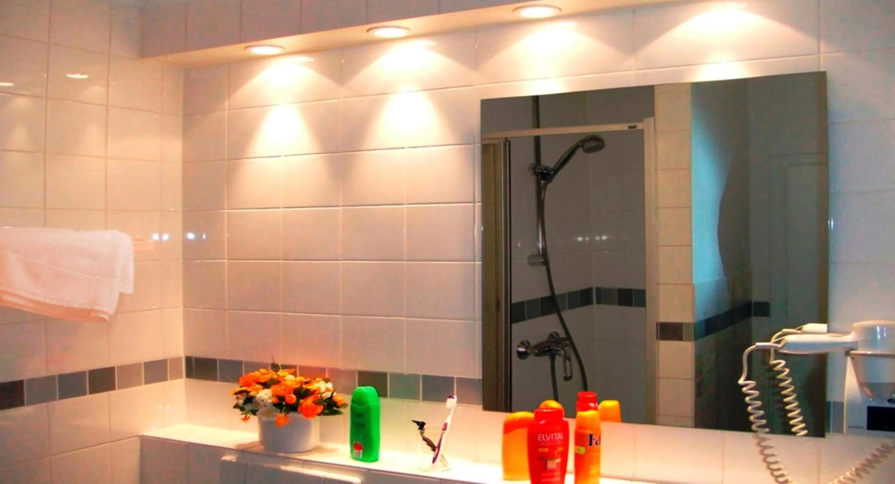 Bathroom in Elbbrücken Hotel