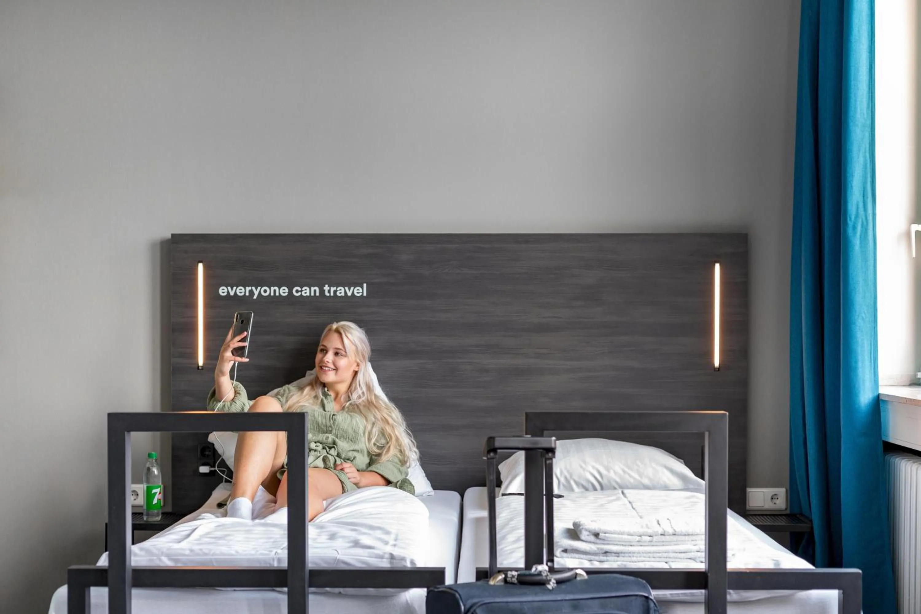 People, Bed in a&o Aachen Hauptbahnhof