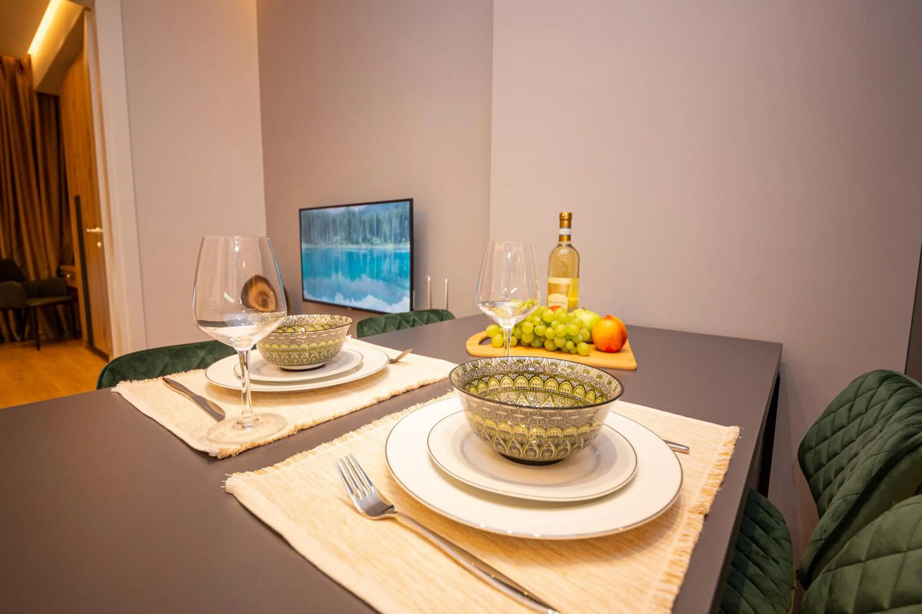 Dining area in Central Chic Apartments