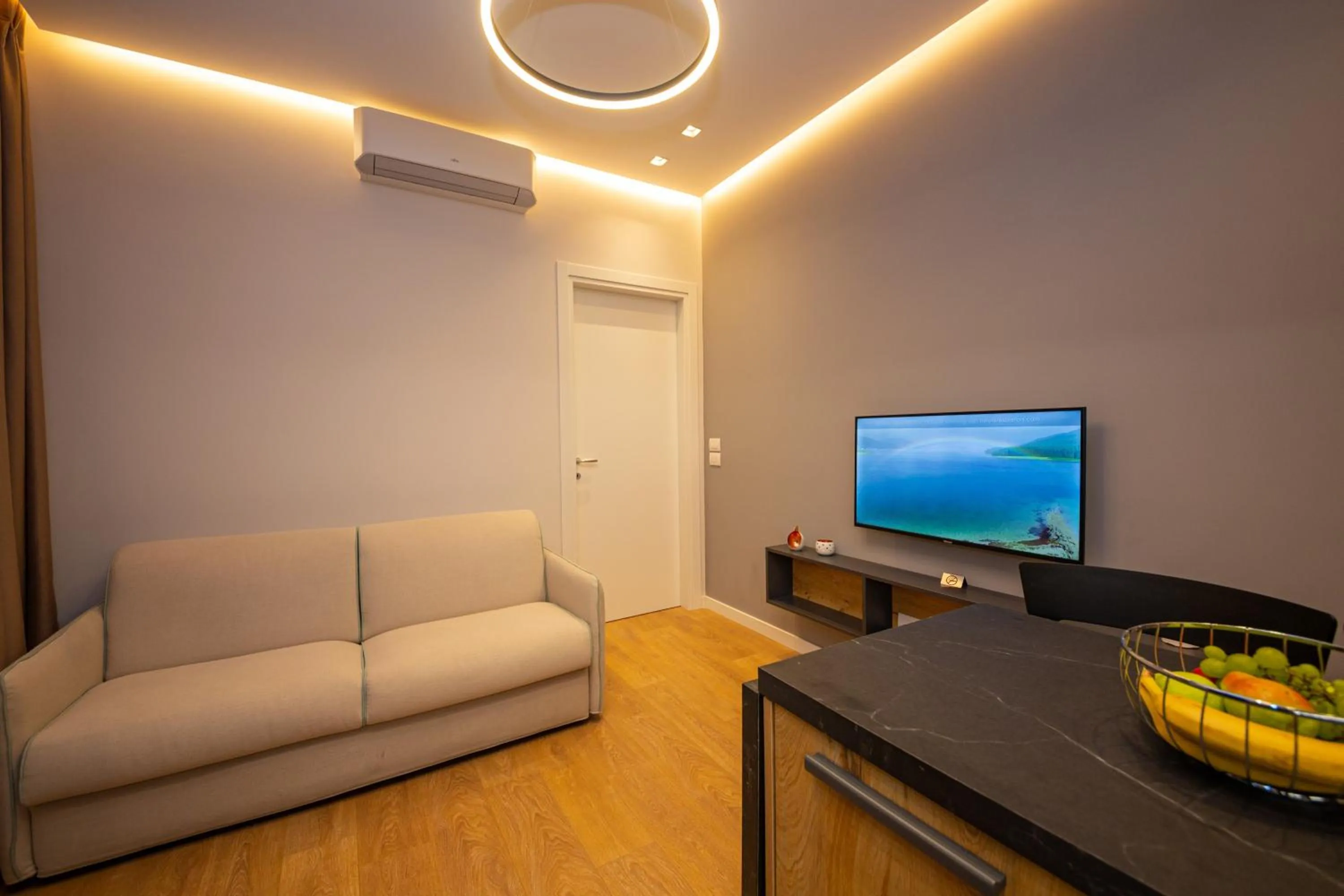 Seating area in Central Chic Apartments