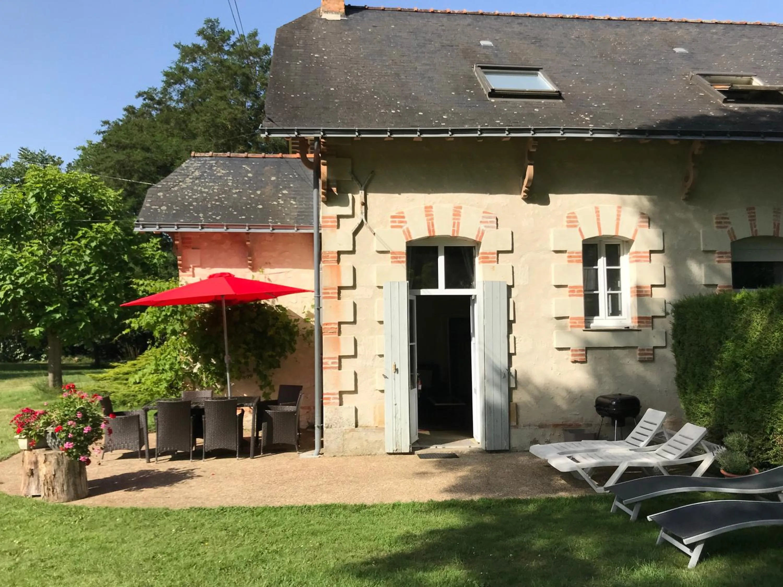Patio in Loire Valley Cottages