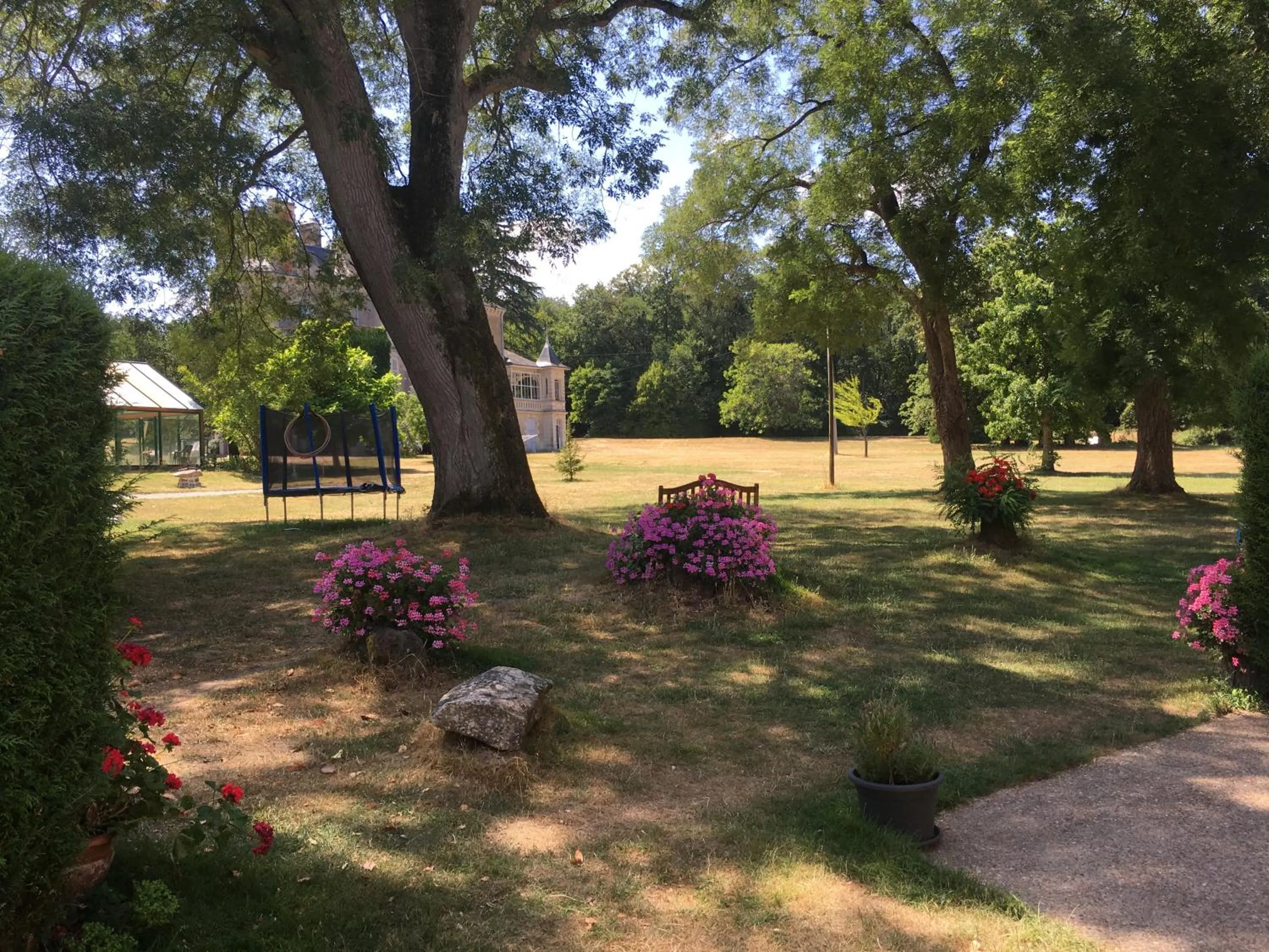Garden view in Loire Valley Cottages