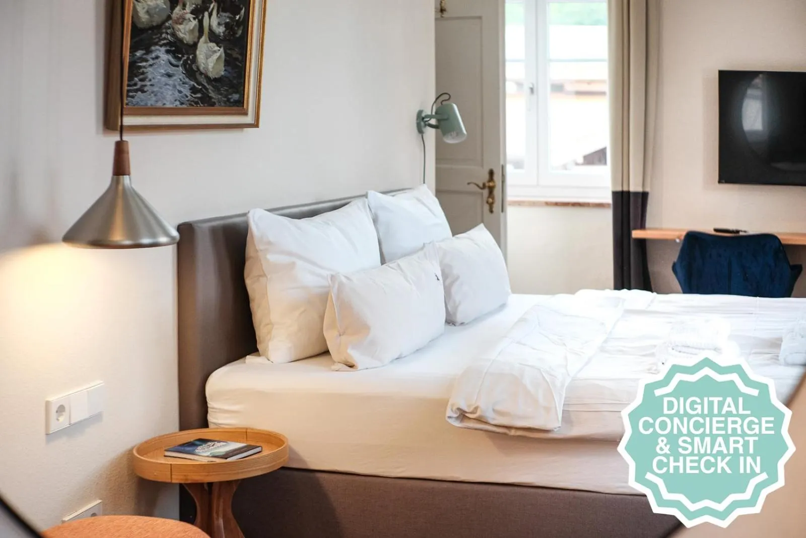 Bed in The Townhouse Ruhpolding - Individual Design & Casual Concept