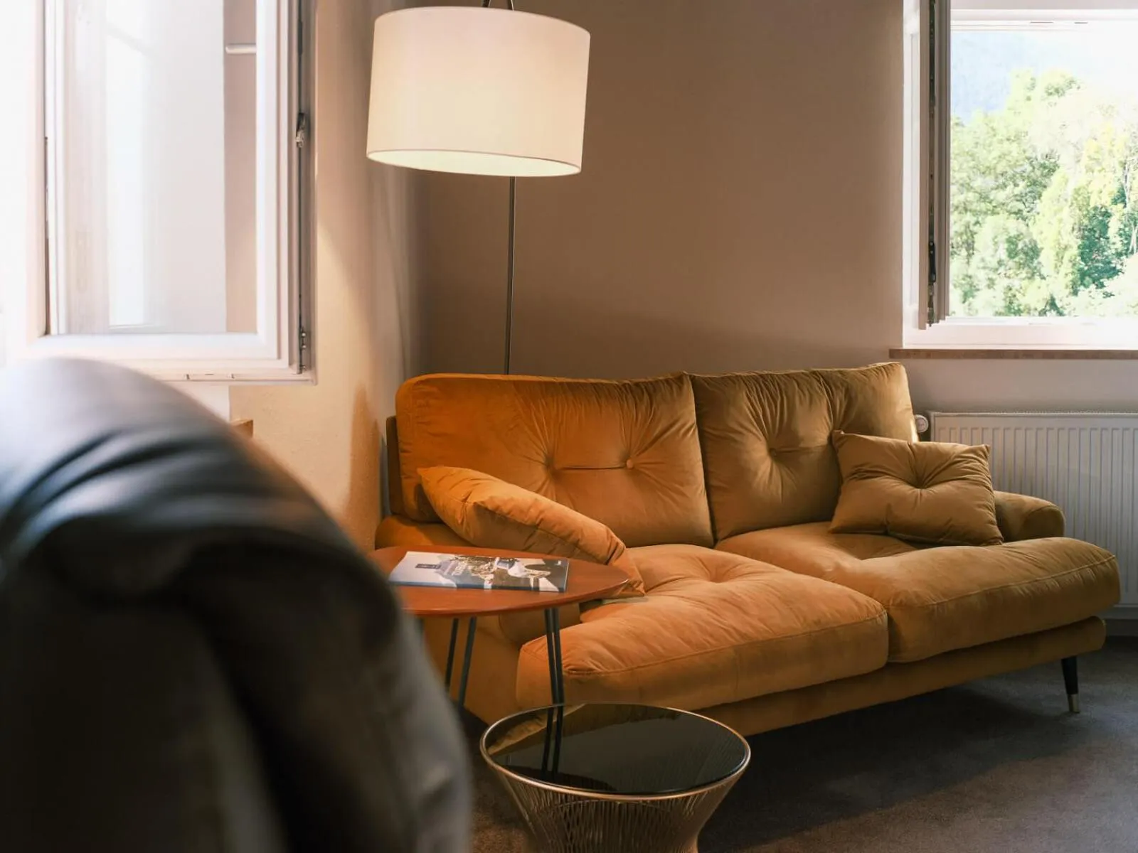 Living room in The Townhouse Ruhpolding - Individual Design & Casual Concept