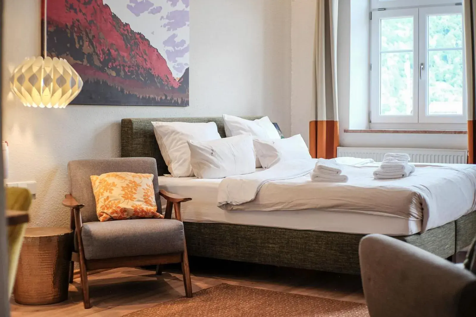 Bed in The Townhouse Ruhpolding - Individual Design & Casual Concept Bed in The Townhouse Ruhpolding - Individual Design & Casual Concept