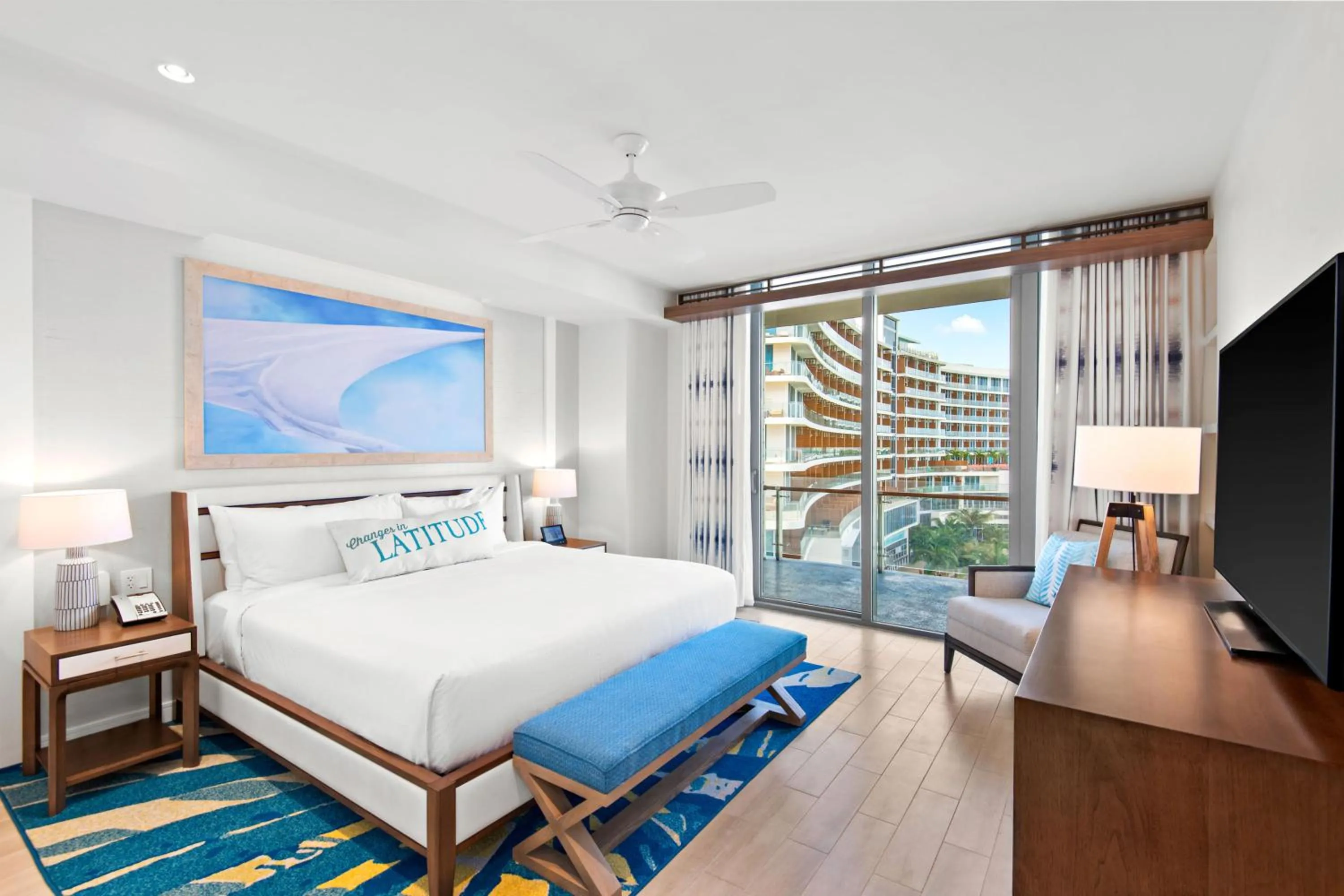 Bedroom, Bed in Margaritaville Beach Resort Nassau