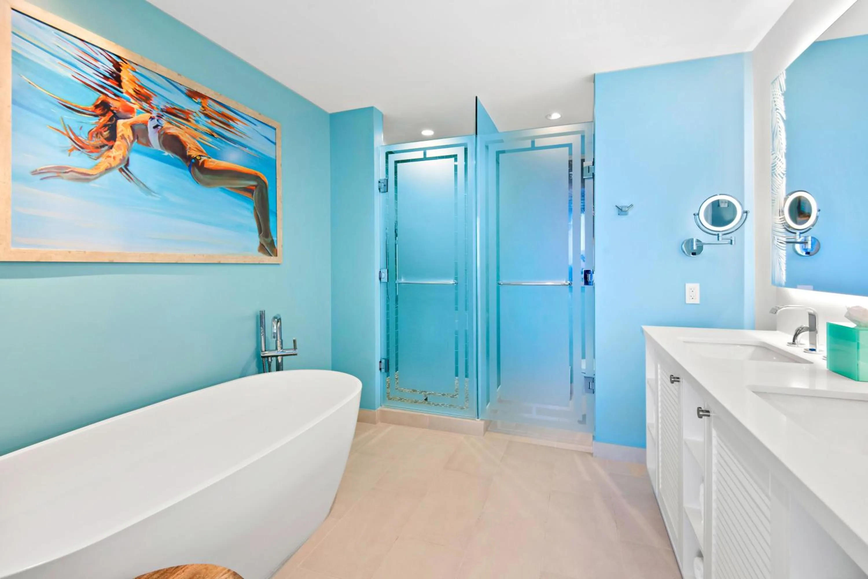Shower in Margaritaville Beach Resort Nassau