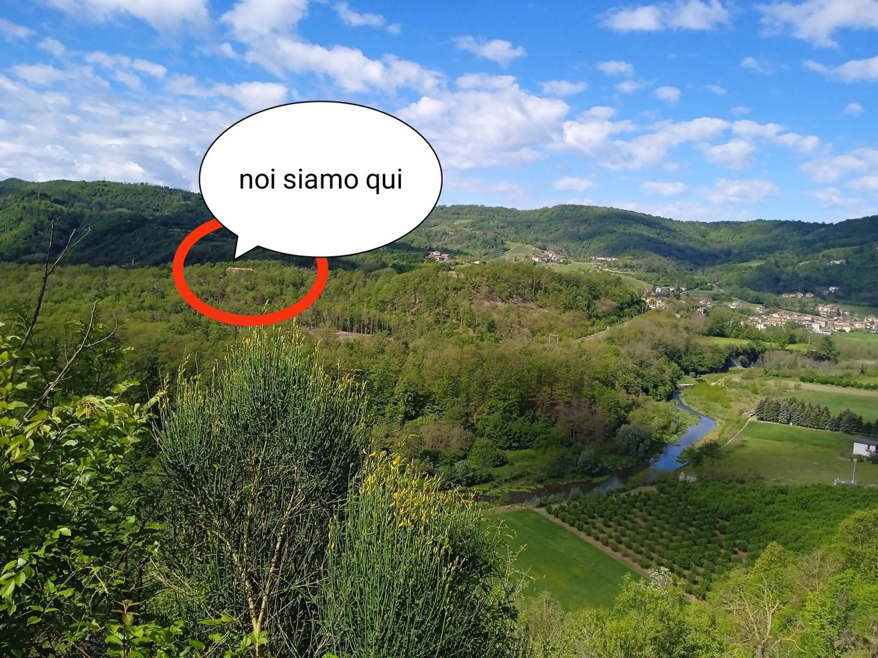 Natural landscape in Cascina Boschetto