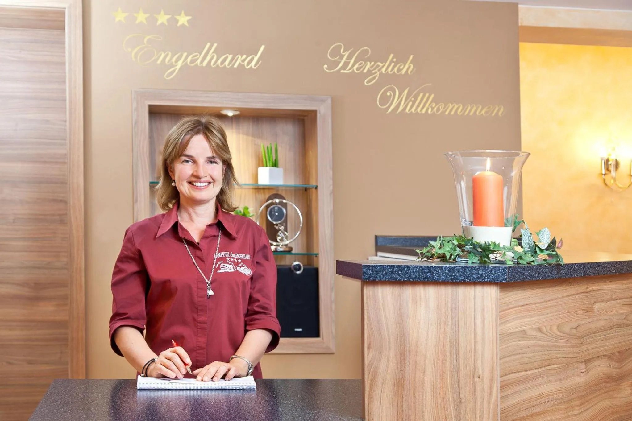 Lobby or reception in Engelhard Das Landhotel Garni