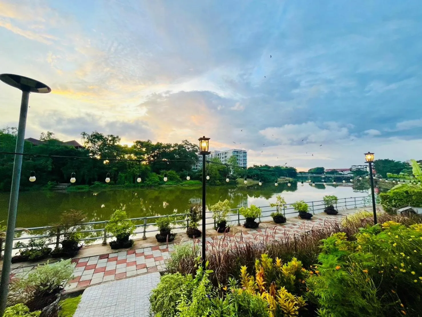 Garden view in USABAI Riverside Boutique Hotel