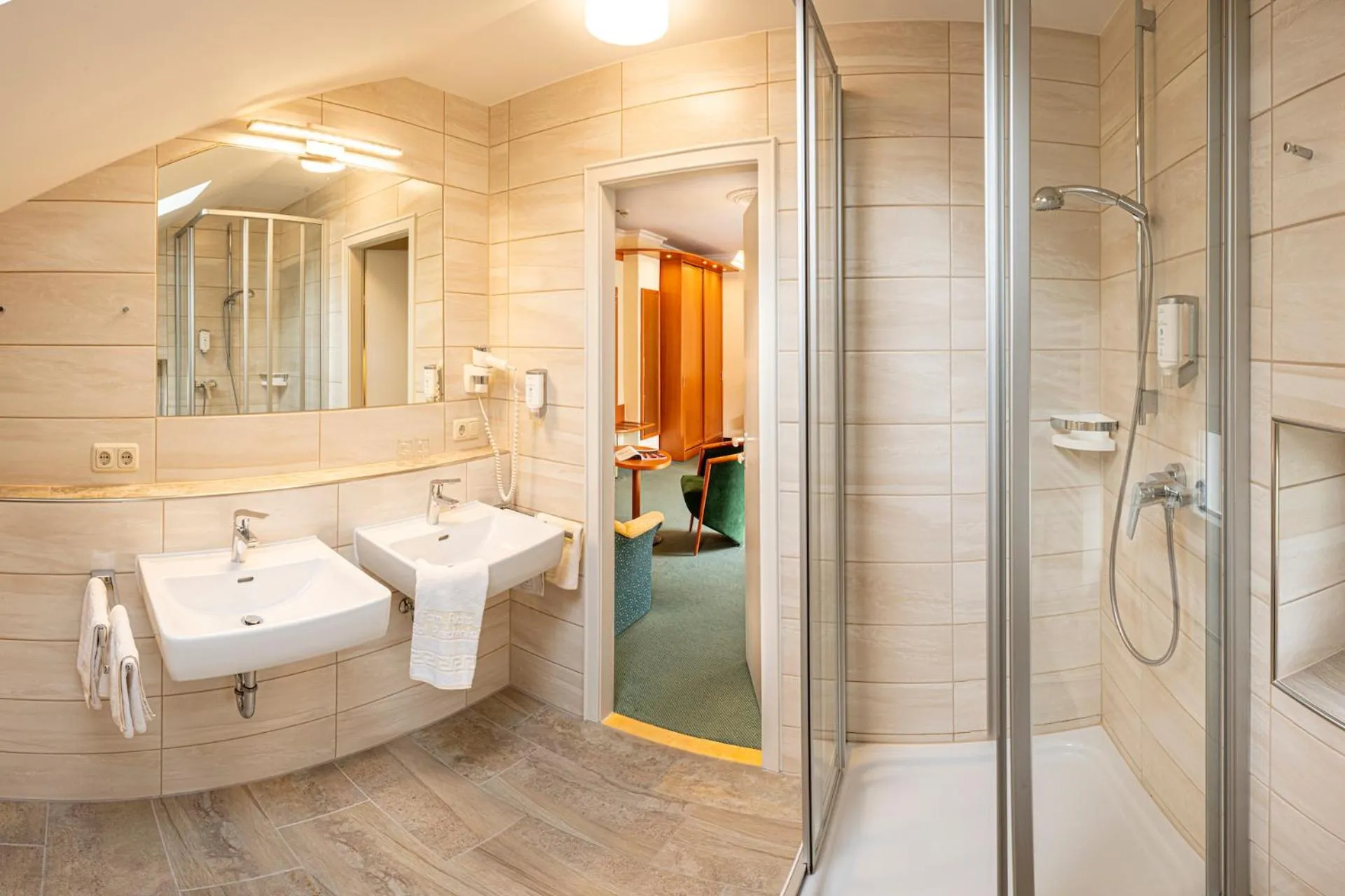 Bathroom in Hotel Bergfried & Schönblick