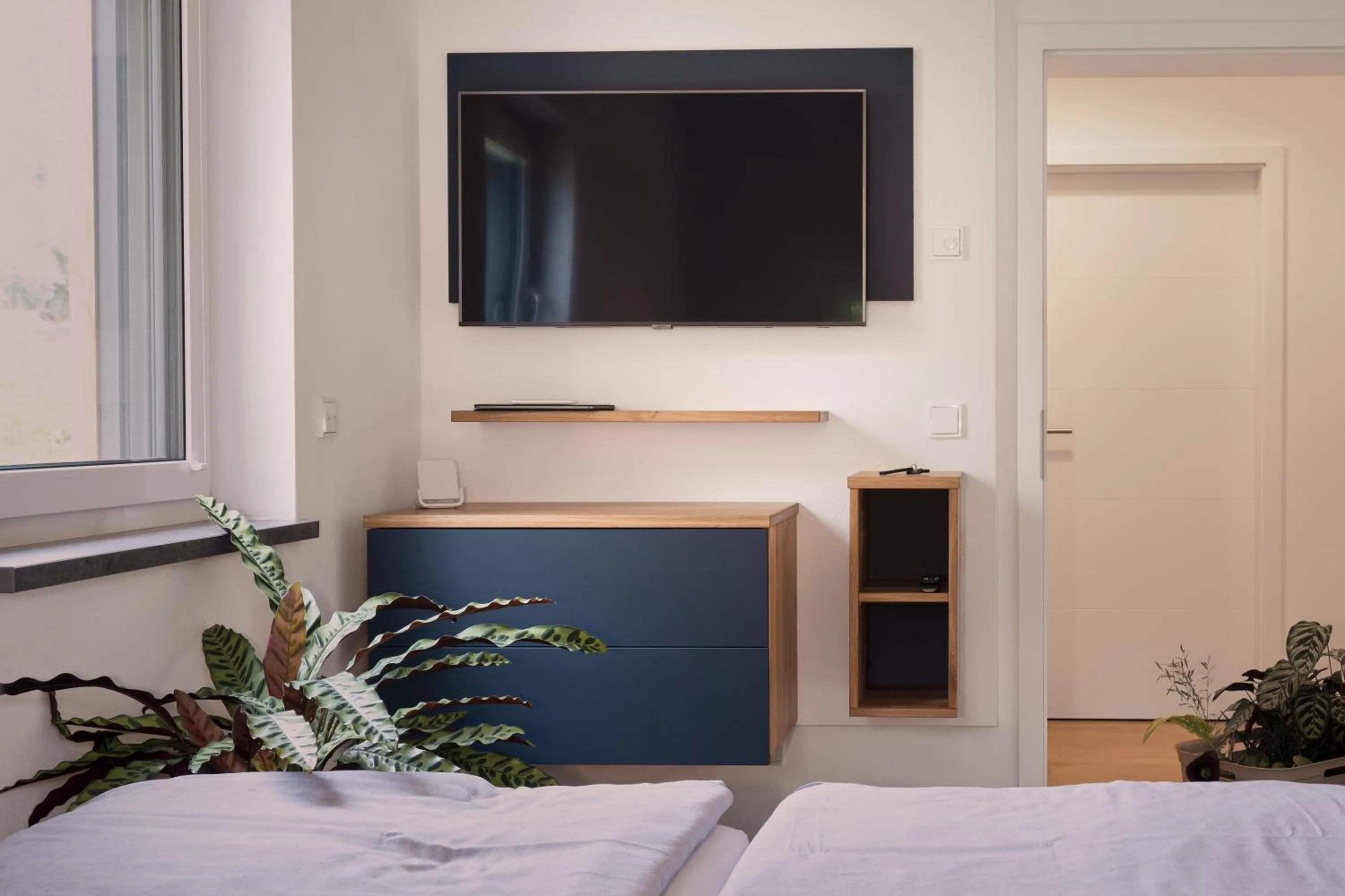 TV and multimedia, Bed in BLEIBE VIER Ferienwohnungen