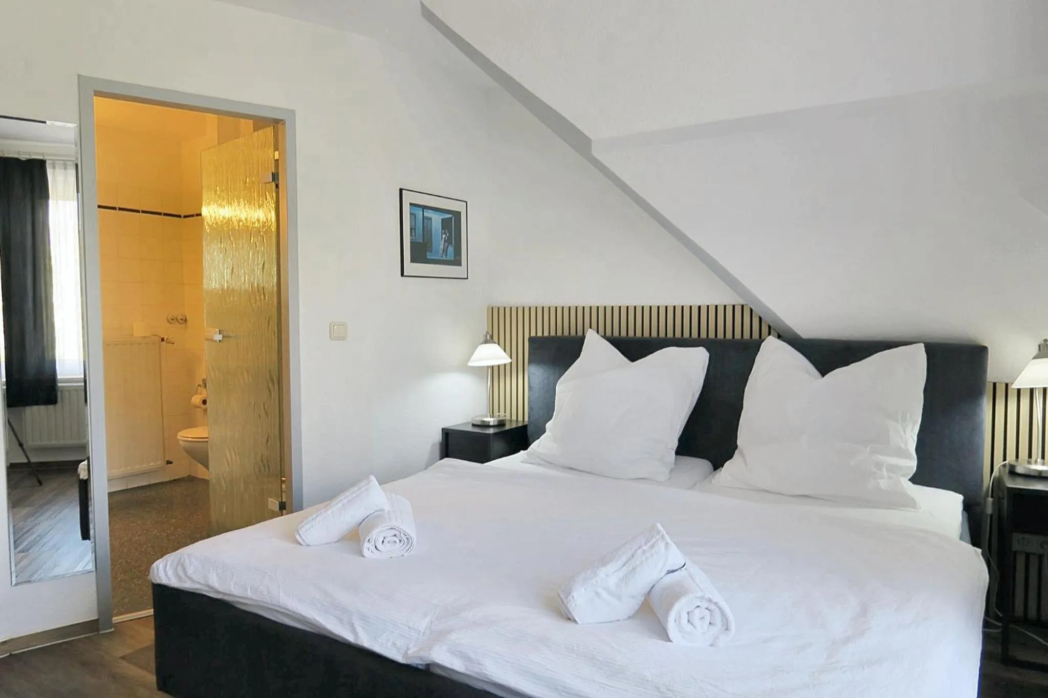 Bed in Hotel Marina