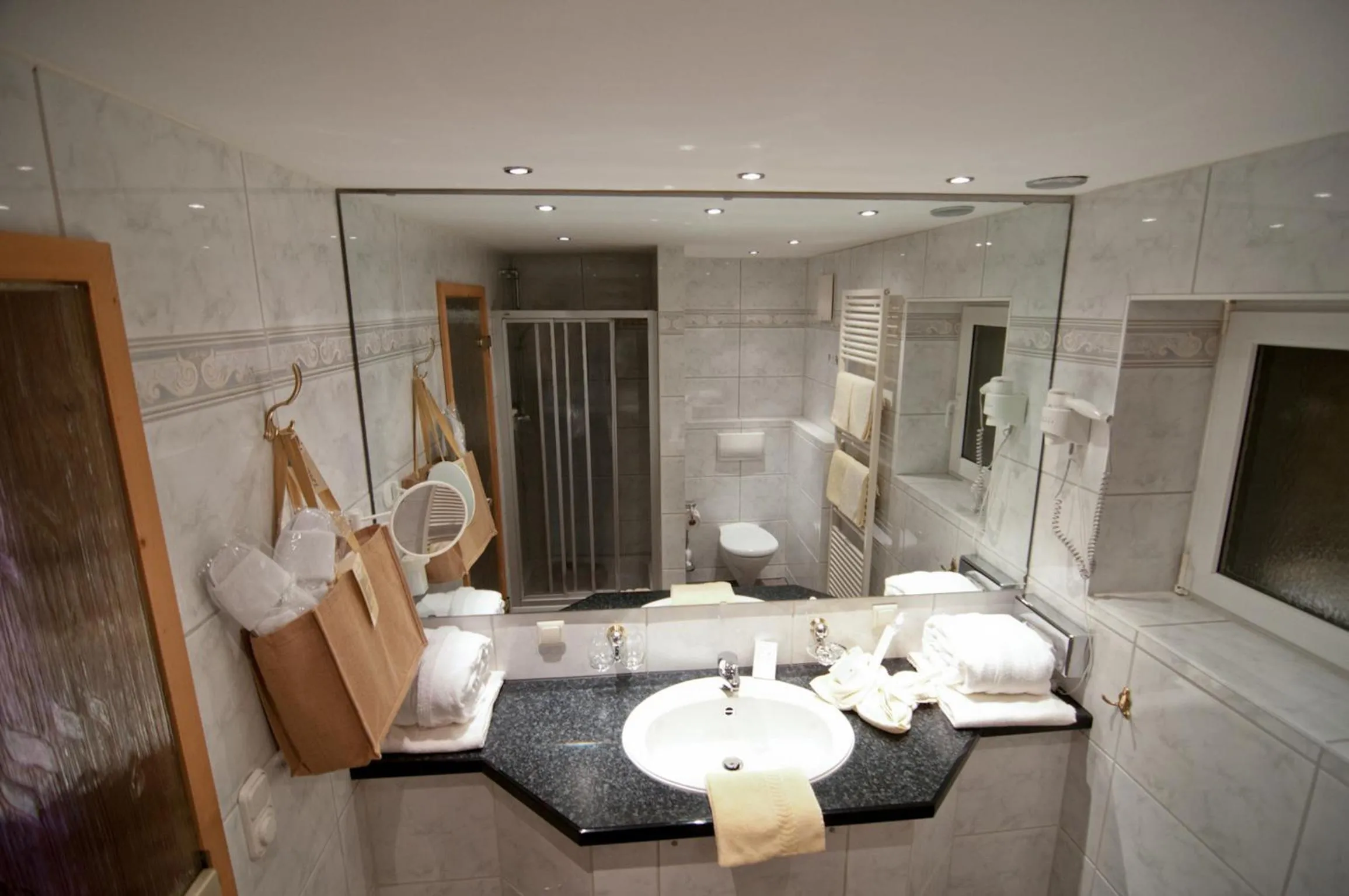 Bathroom in Naturhotel Rebling