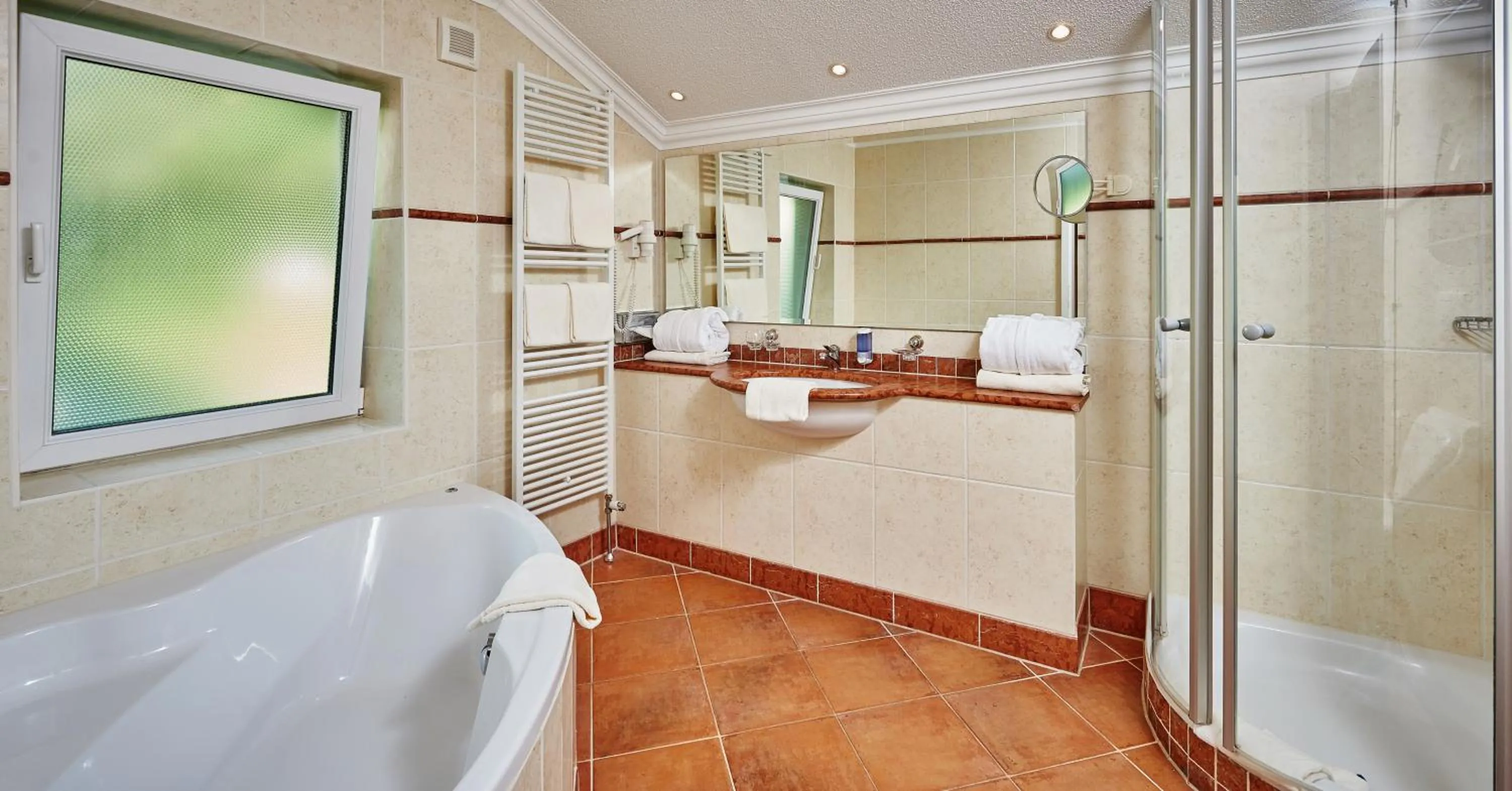 Bathroom in Naturhotel Rebling