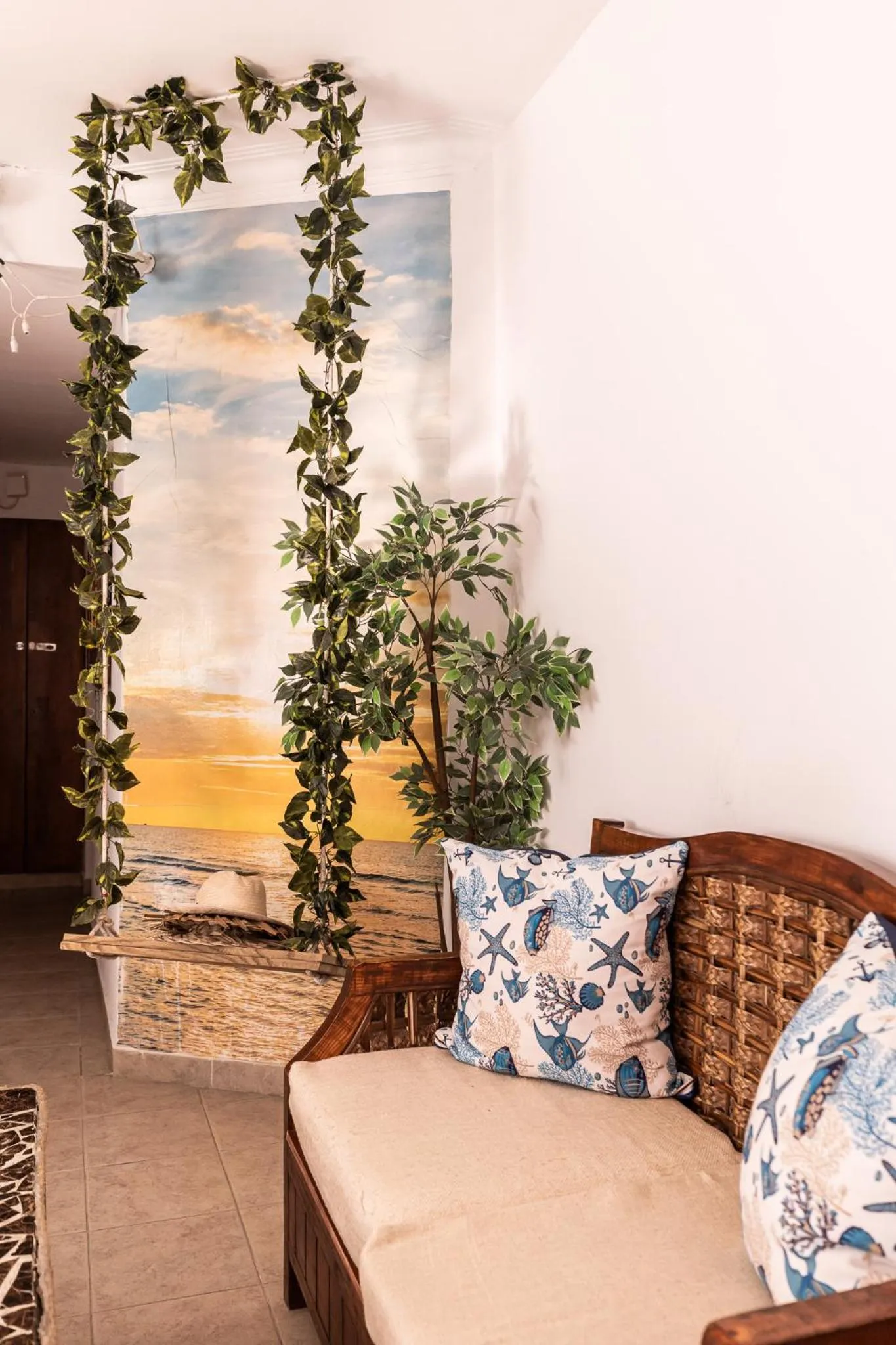 Living room in Hotel Las Rosas de Punta Cana