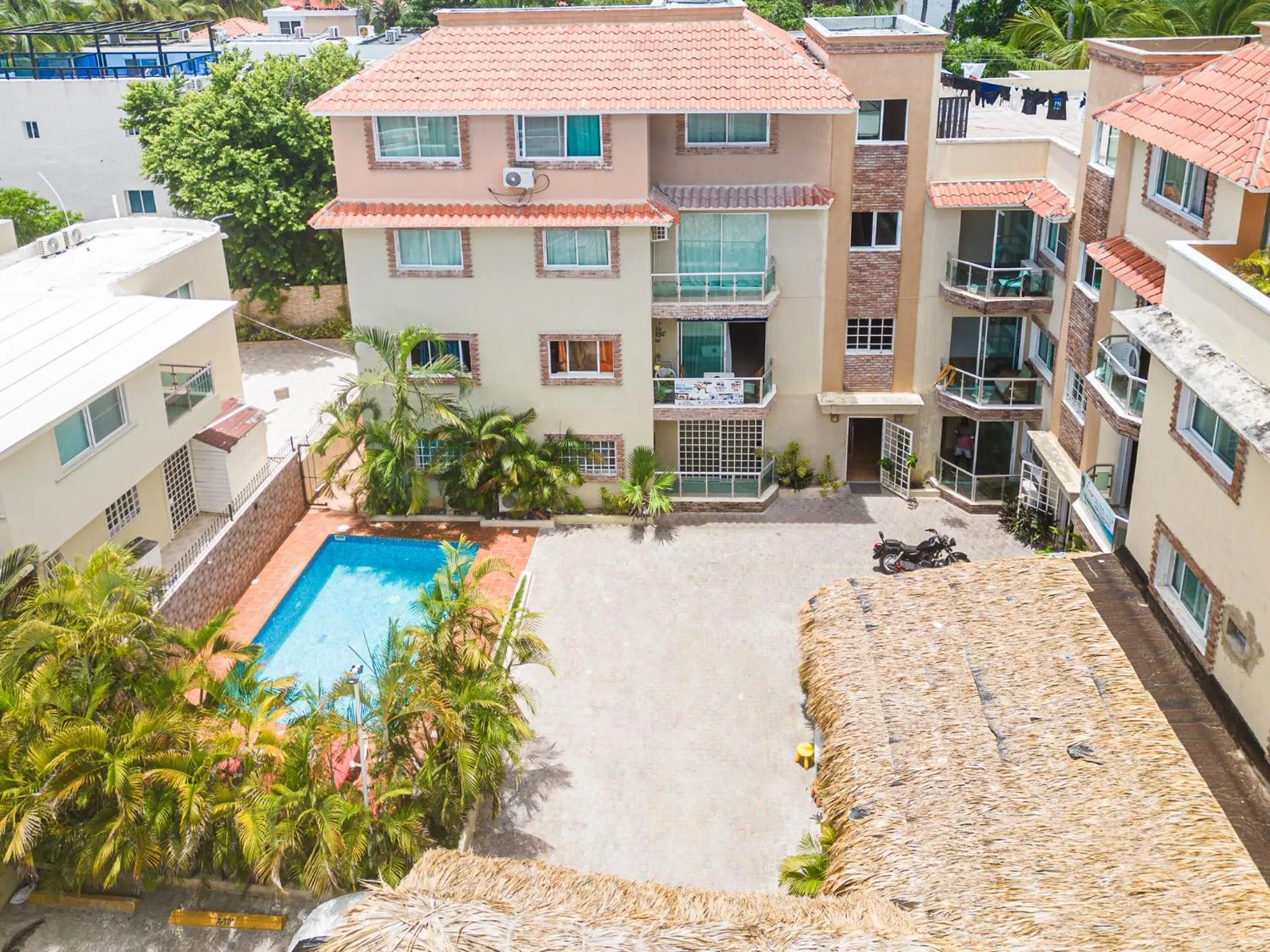 Pool view in Hotel Las Rosas de Punta Cana