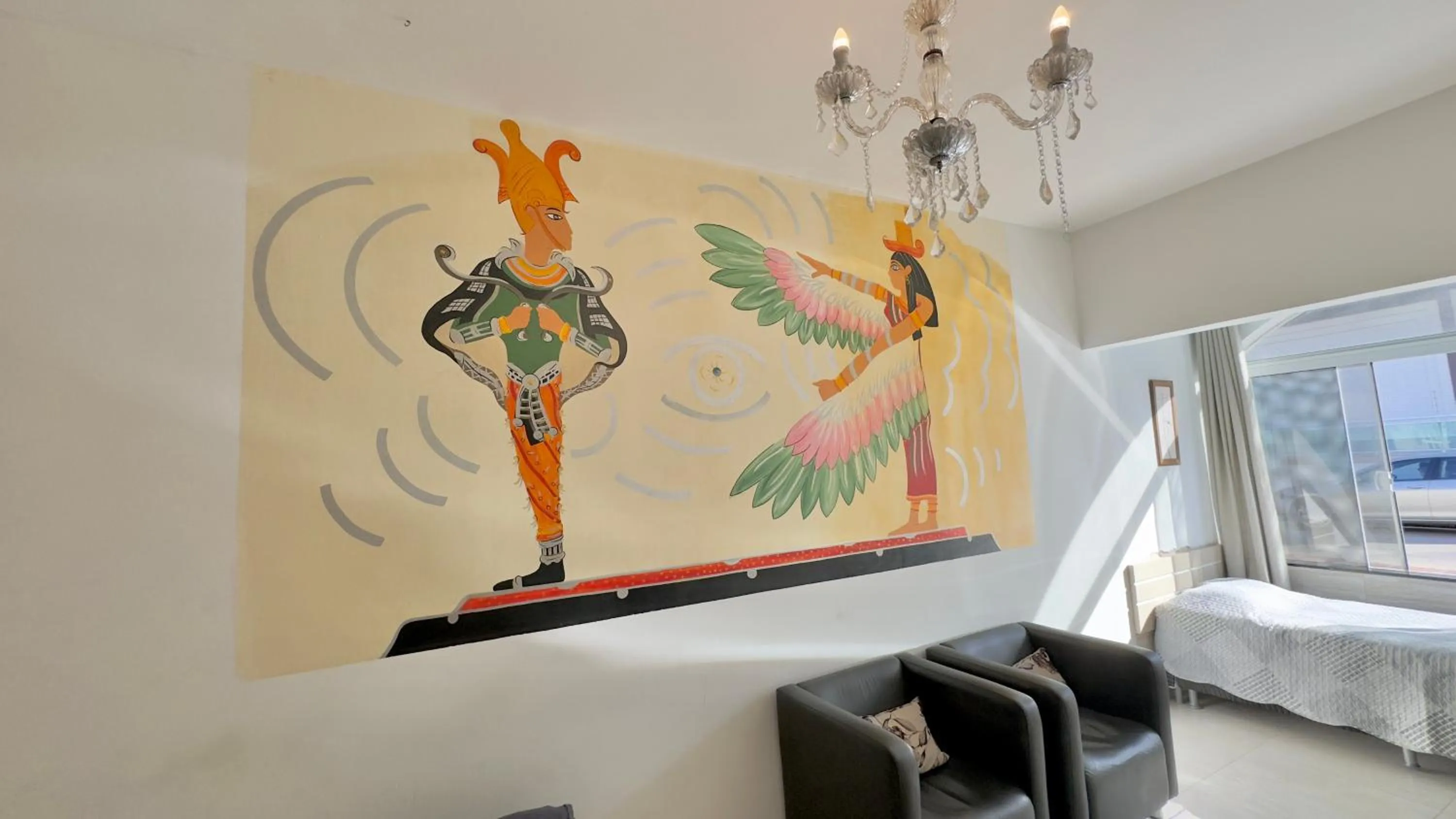 Bed in Hotel das Palmas