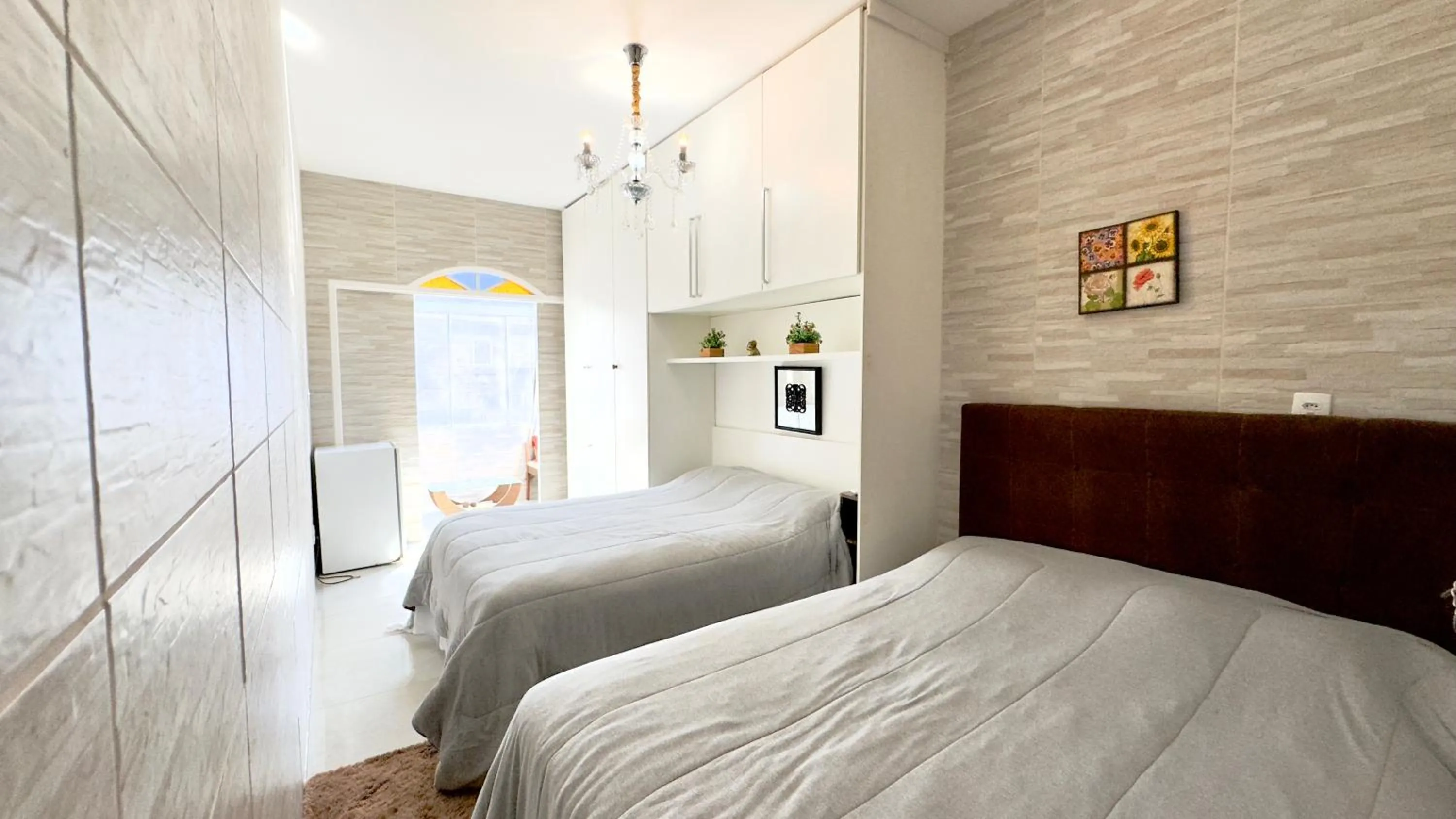 Bed in Hotel das Palmas