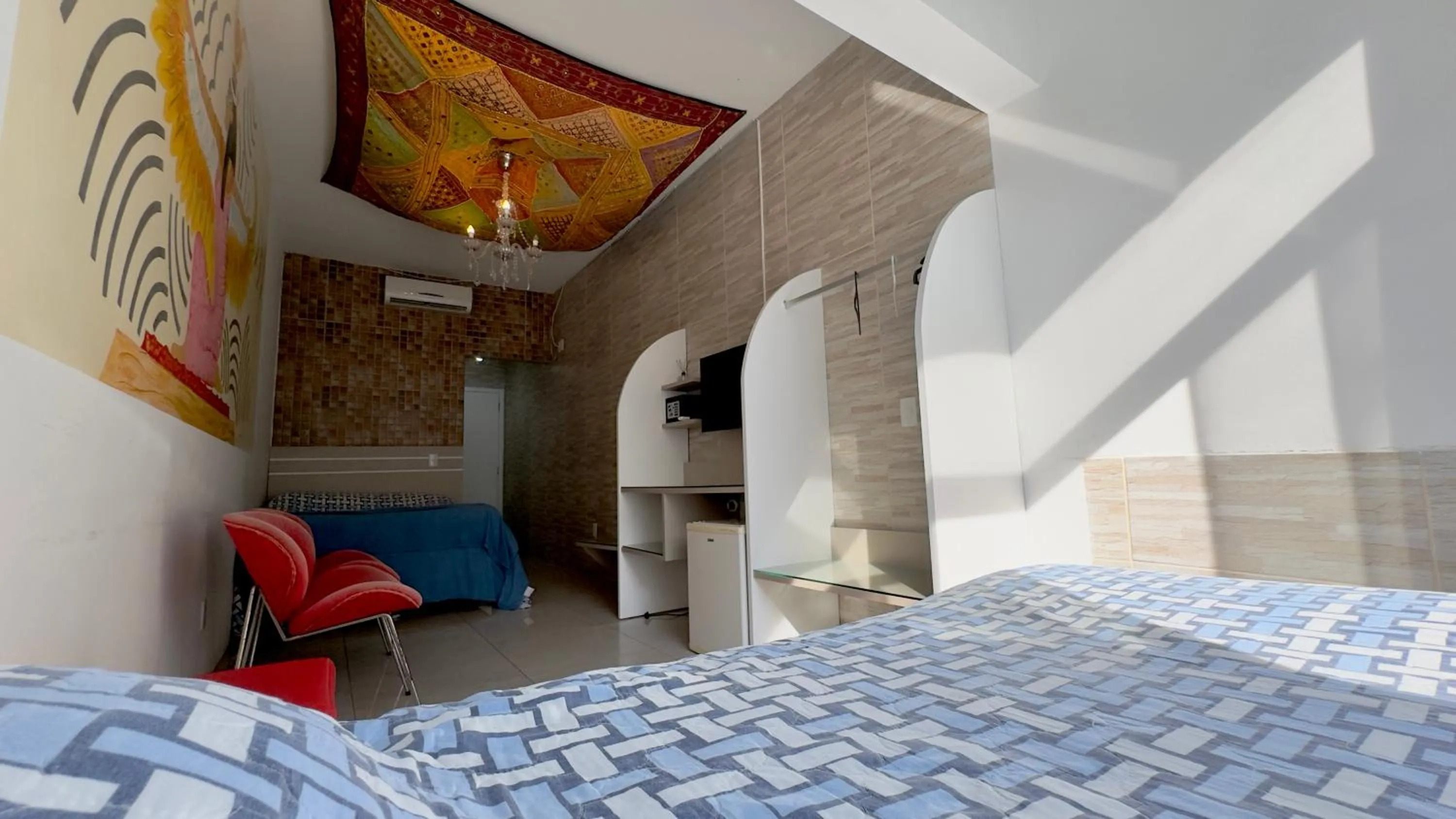 Bed in Hotel das Palmas