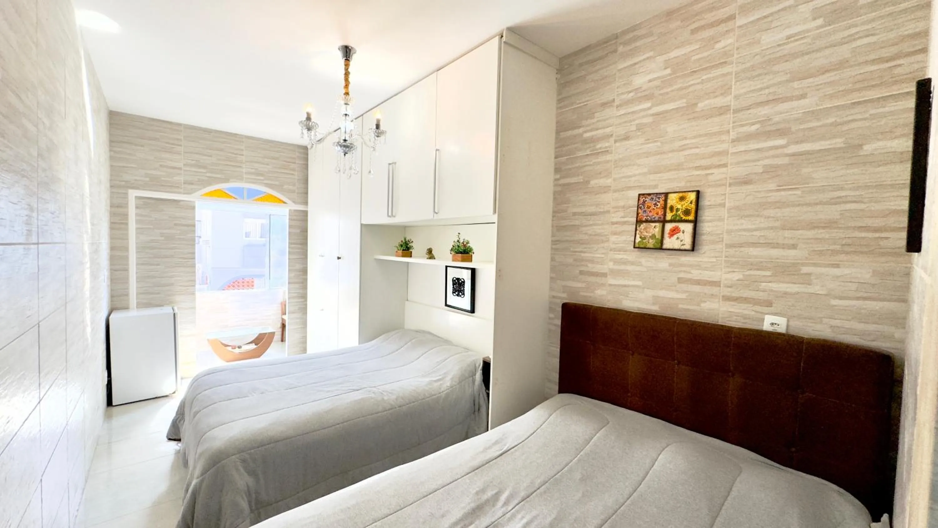 Bed in Hotel das Palmas