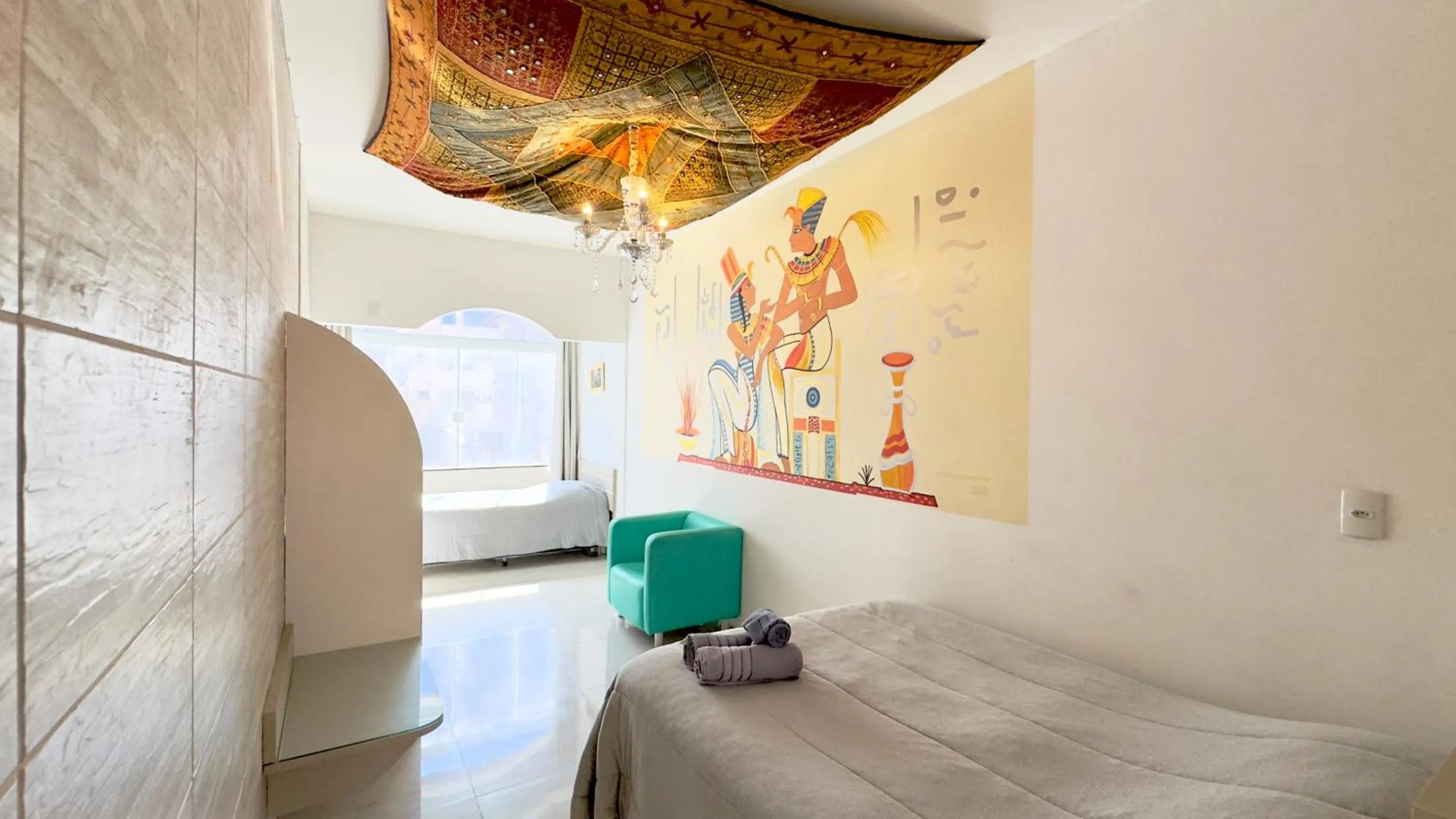 Bed in Hotel das Palmas