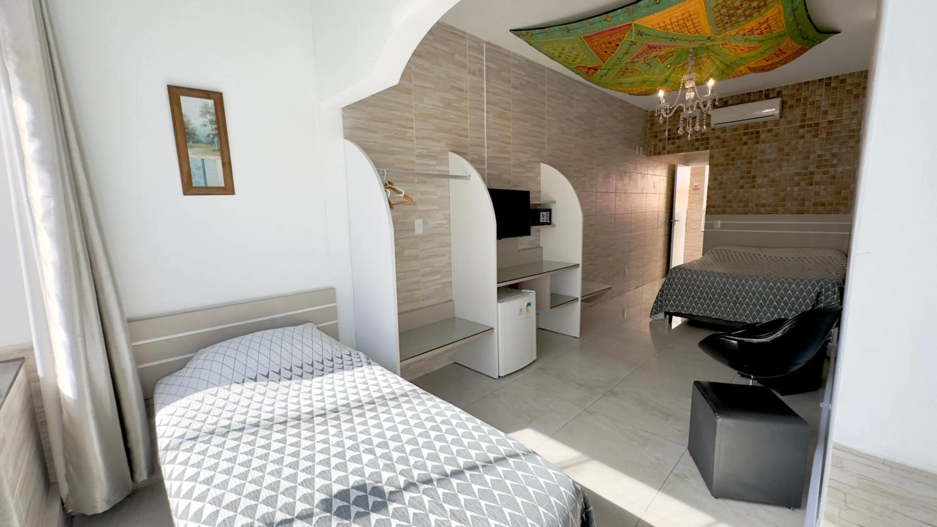 Bed in Hotel das Palmas